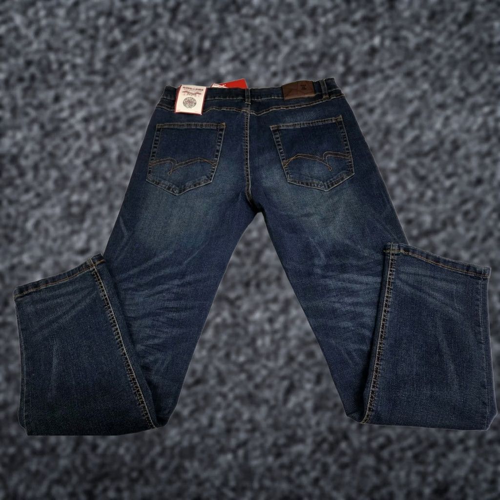 Ring Of Fire Ring of Fire Edge Slim Fit Straight Leg Denim Jeans 34/30 Mens Blue 30in Inseam Slimming Pockets Embroidered Zip Button Leather Logo NWT jeans Size US 34 / EU 50 - 1 Thumbnail