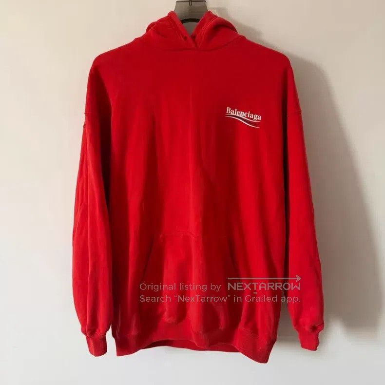 Balenciaga Balenciaga Red Cola Sweatshirt Size US S / EU 44-46 / 1 - 1 Thumbnail