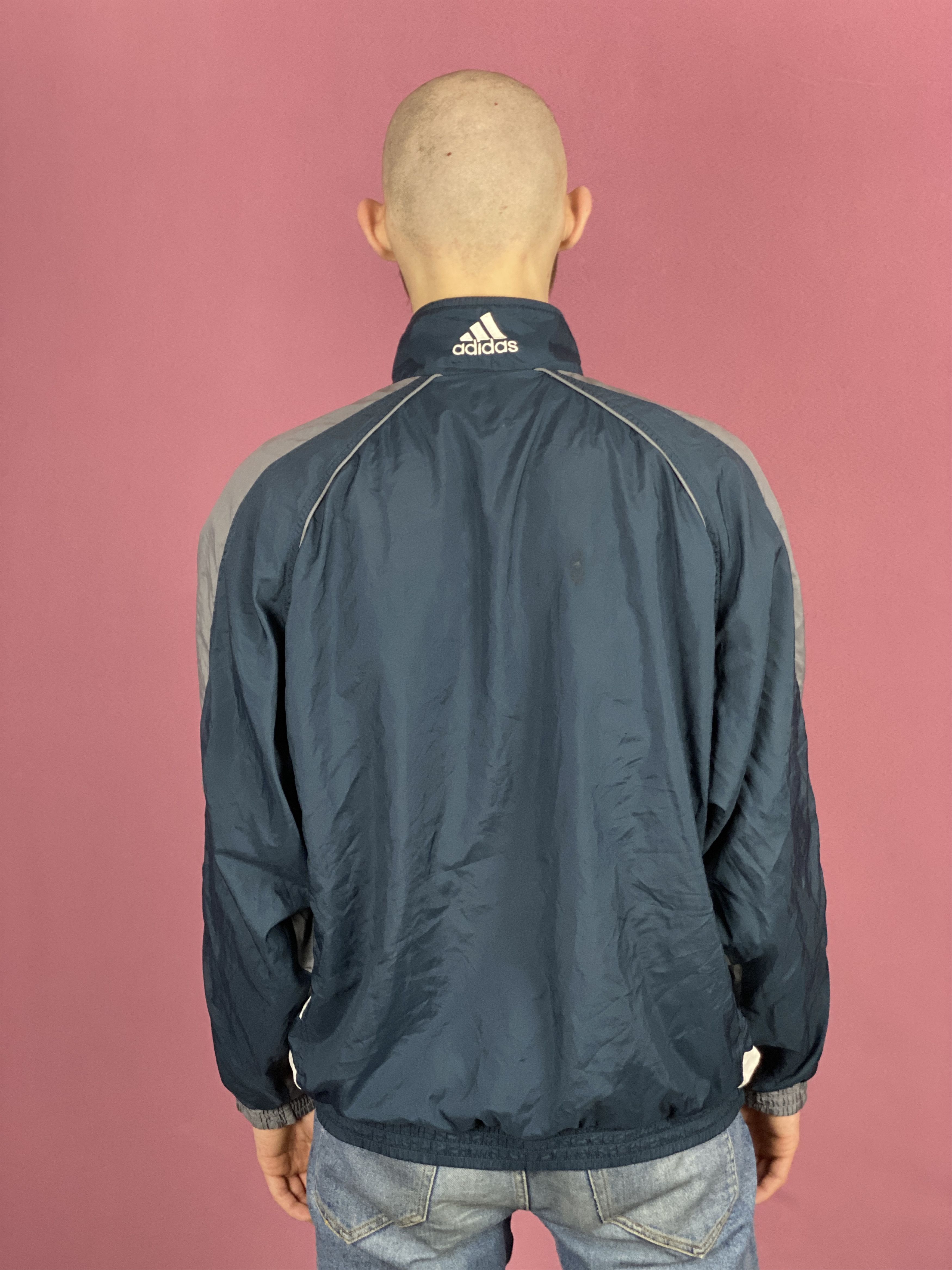 Adidas × Vintage 90s Adidas Vintage Men's Windbreaker Jacket - L Size US L / EU 52-54 / 3 - 4 Thumbnail