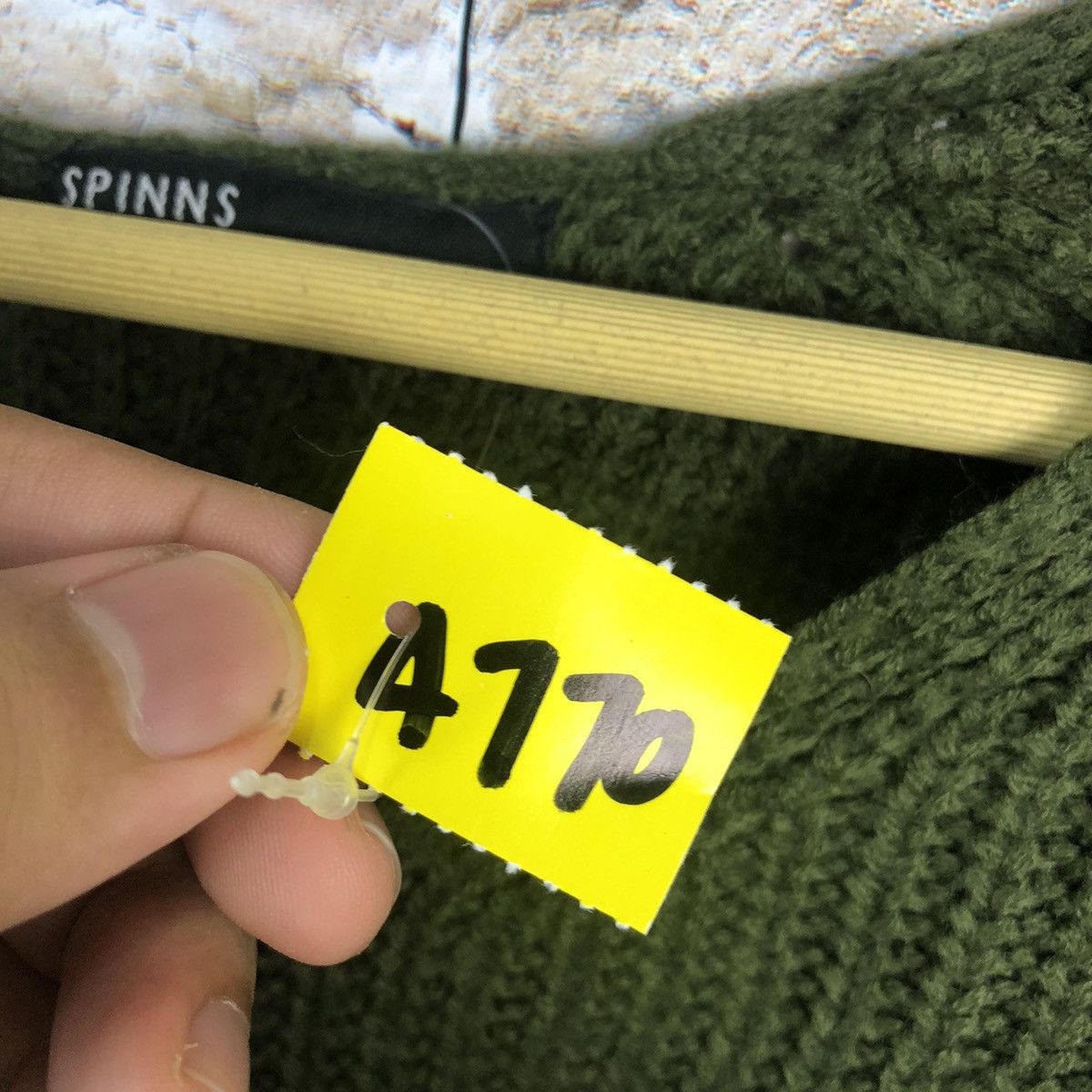 Homespun Knitwear × Japanese Brand × Vintage Spinns Green plain vintage Knitwear #A770 Size US M / EU 48-50 / 2 - 10 Thumbnail