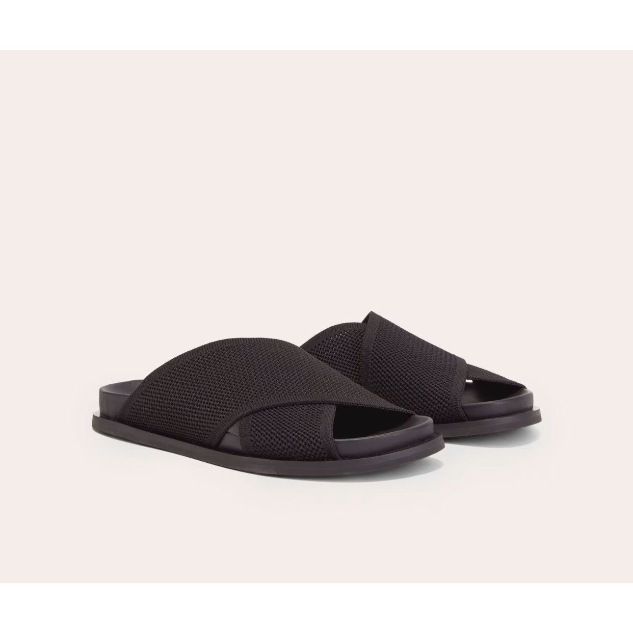Everlane NEW Everlane The ReKnit Form Crossover Sandal Black Size 9 Size US 9 / IT 39 - 1 Thumbnail