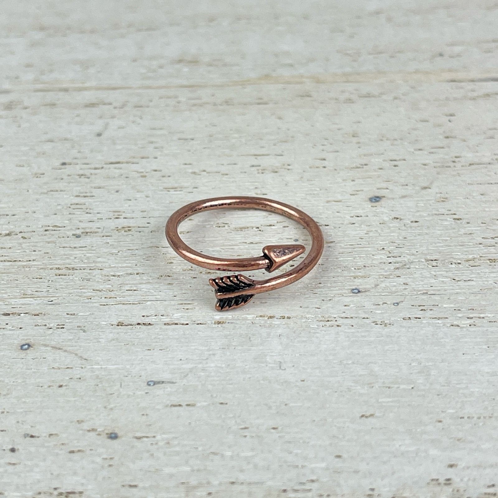 Other Dainty Copper Tone Arrow Shaped Wrap Ring Jewelry 5-5.5 NWOT Size ONE SIZE - 3 Thumbnail