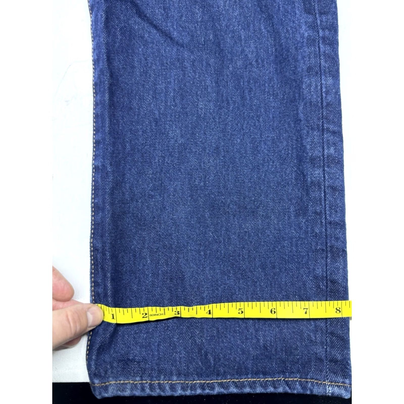 Levi's VINTAGE Levi's 501 Original Fit Jeans Men Straight Button Fly Denim 34x30 Jeans Mens Regular Dark Blue Size US 34 / EU 50 - 7 Thumbnail