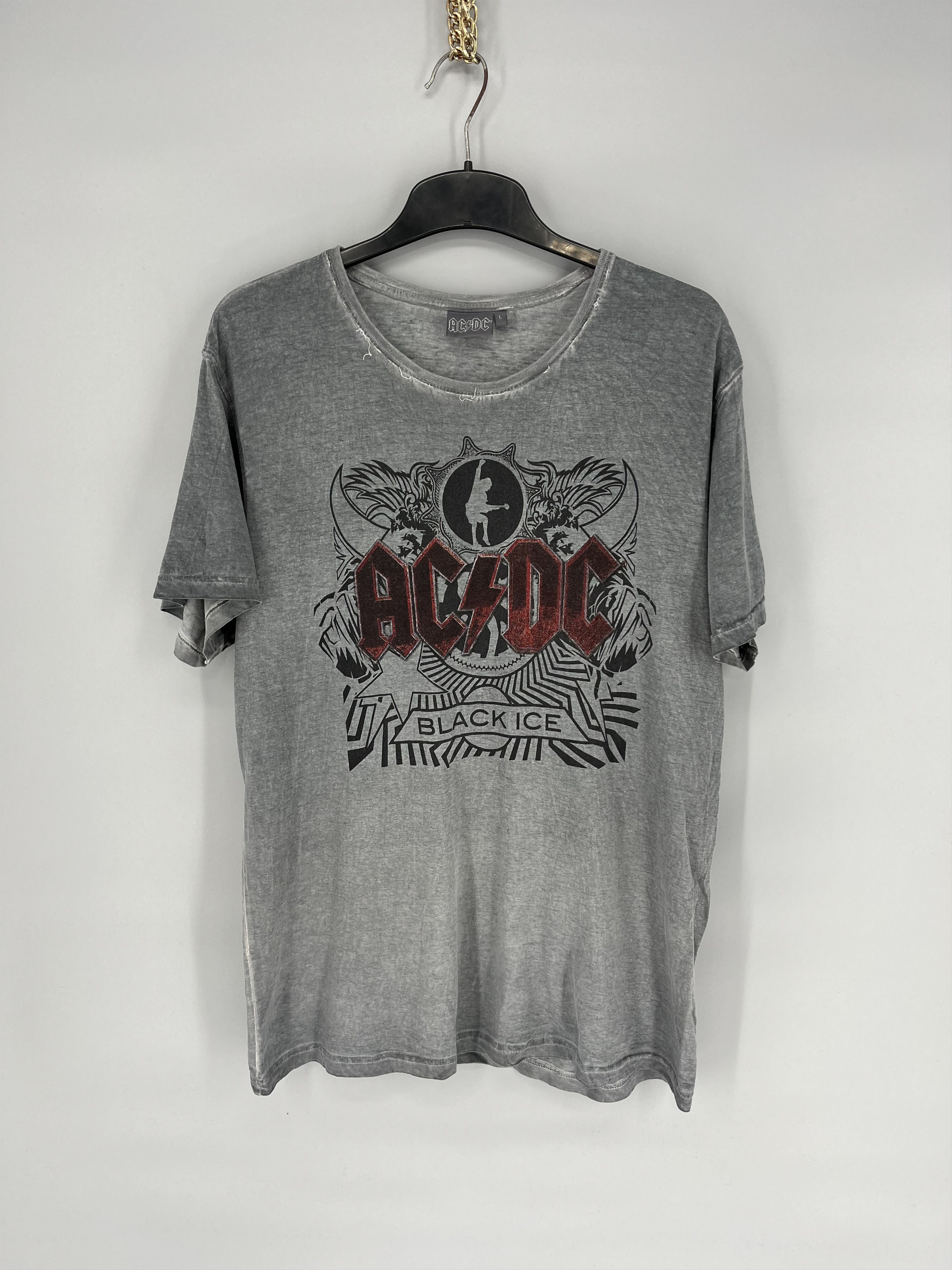 AC/DC × Band Tees VINTAGE ACDC BLACK ICE TEE SHIRT Size US L / EU 52-54 / 3 - 1 Thumbnail