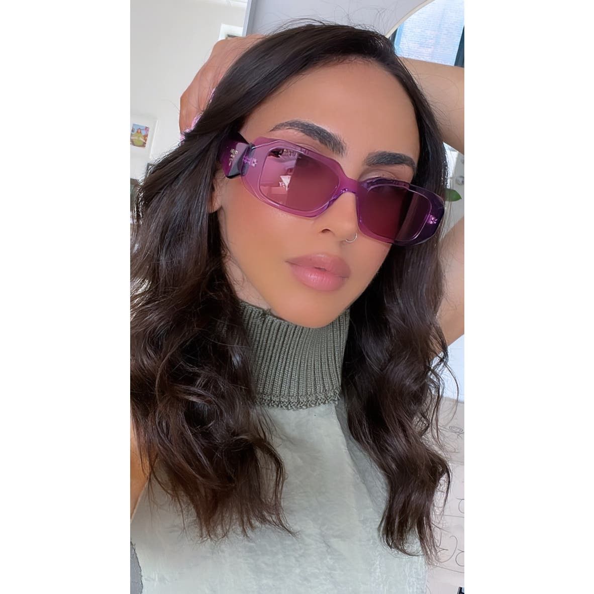 Prada NEW Prada PR17WS Symbole Sunglasses in Amethyst Purple Grailed