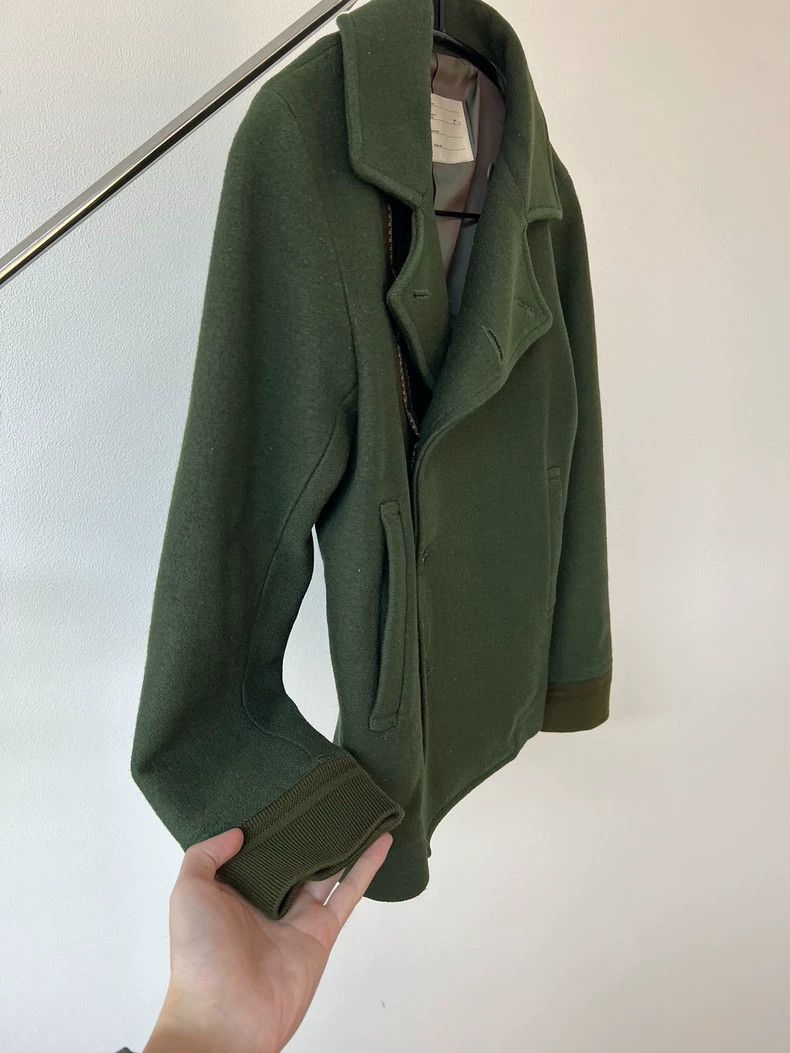 Issey Miyake Issey Miyake Green wool breasted jacket 2503-Nextarrow Size US M / EU 48-50 / 2 - 5 Thumbnail