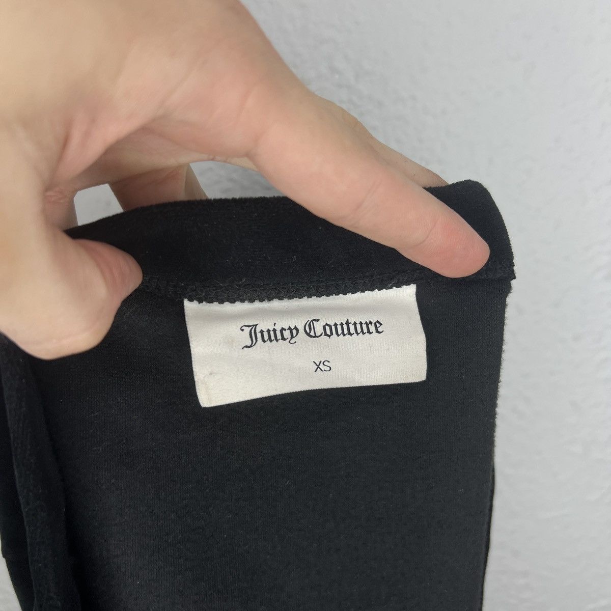 Juicy Couture JUICY COUTURE Cropped Tank In Hot Black Rhine Stone Big Logo Size XS / US 0-2 / IT 36-38 - 6 Thumbnail