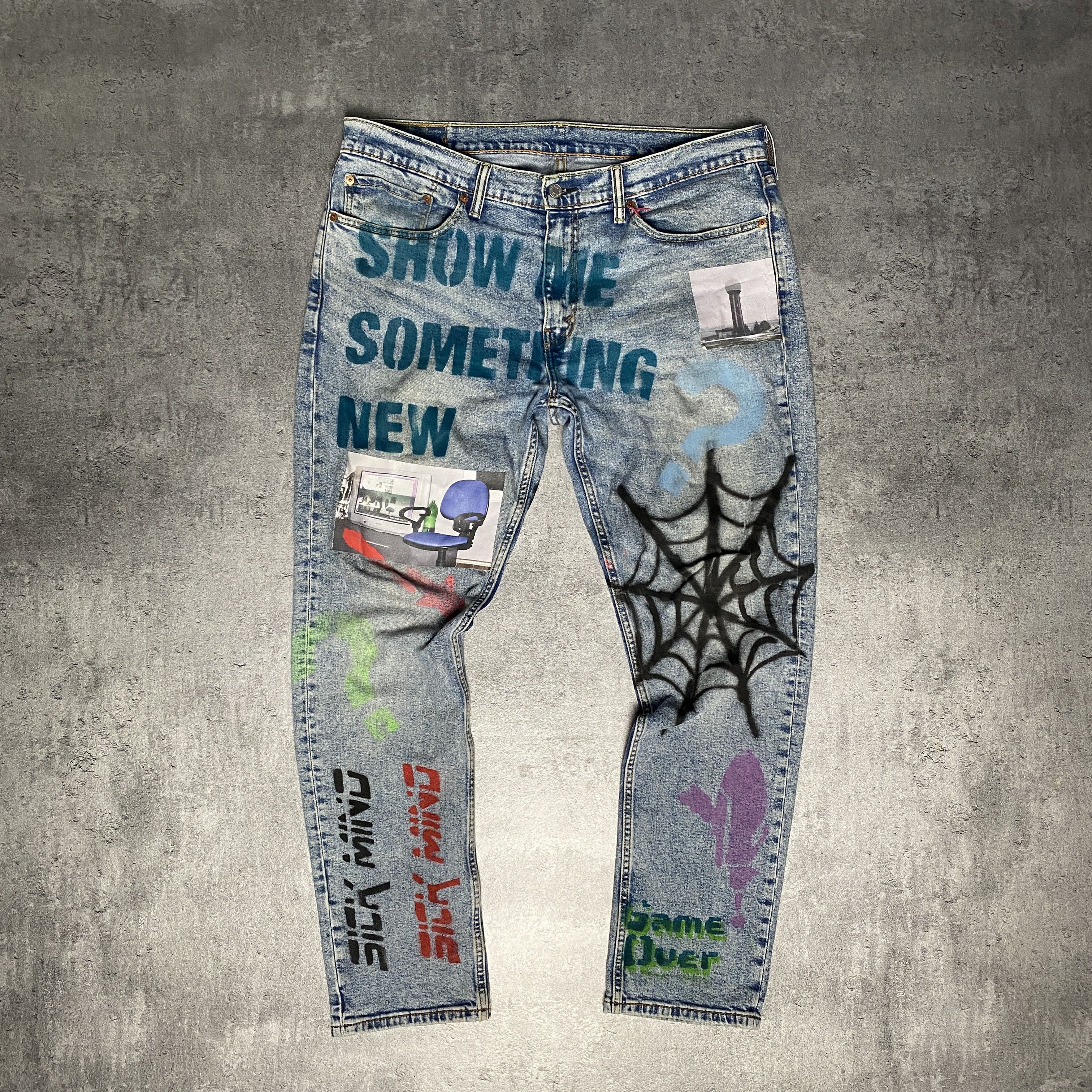 Levi's Levi’s Sick Mind custom jeans - 36/32 Size US 36 / EU 52 - 1 Thumbnail
