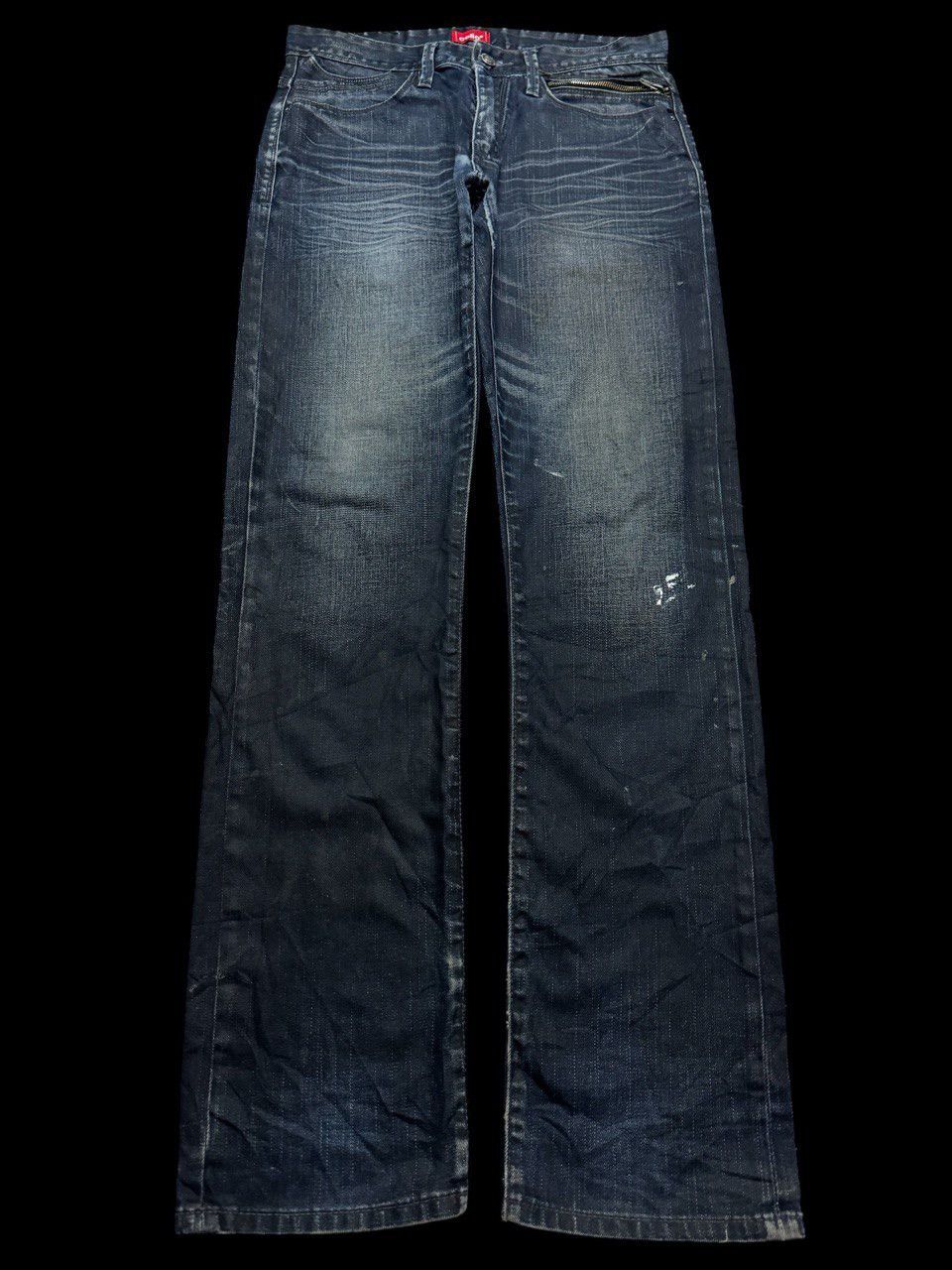 Other SICK Celio 🇯🇵 Insane Mudwash Distressed Whisker Dark Jeans Size US 32 / EU 48 - 1 Thumbnail