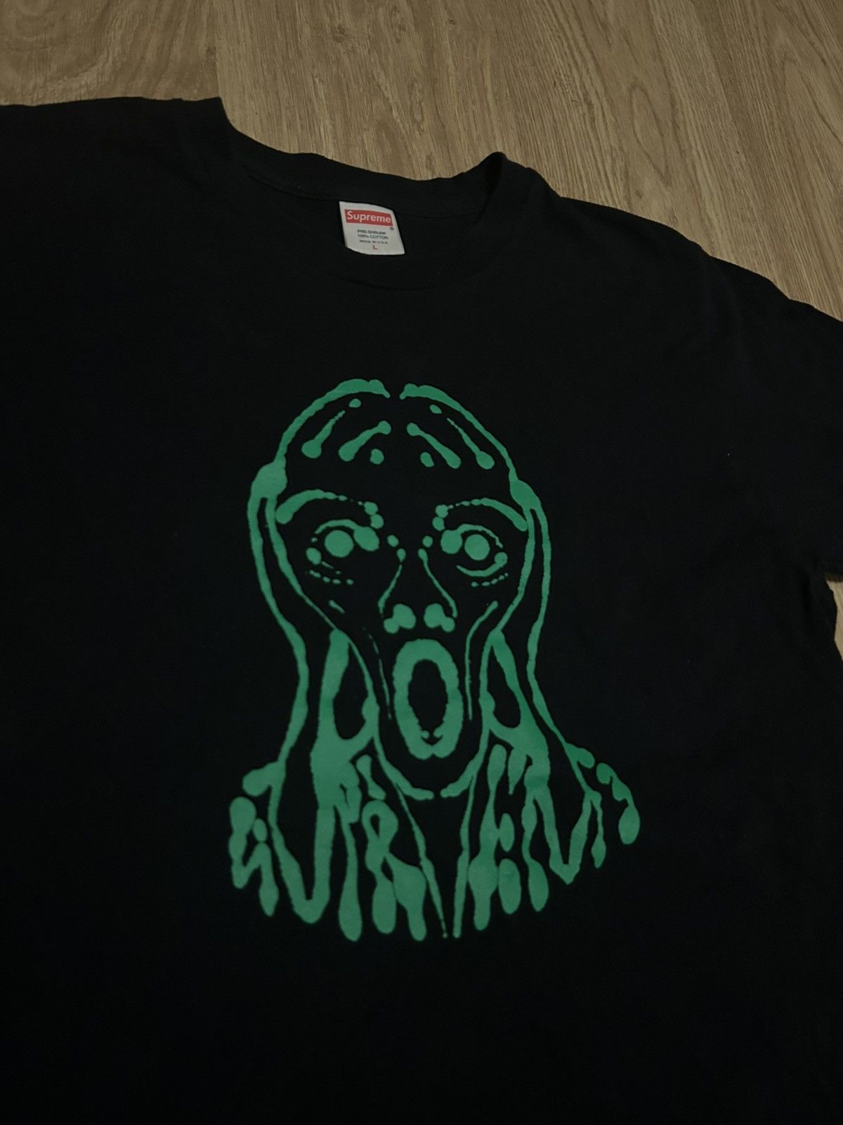 Supreme SUPREME Men’s Black and Green T-shirt Size US L / EU 52-54 / 3 - 2 Thumbnail