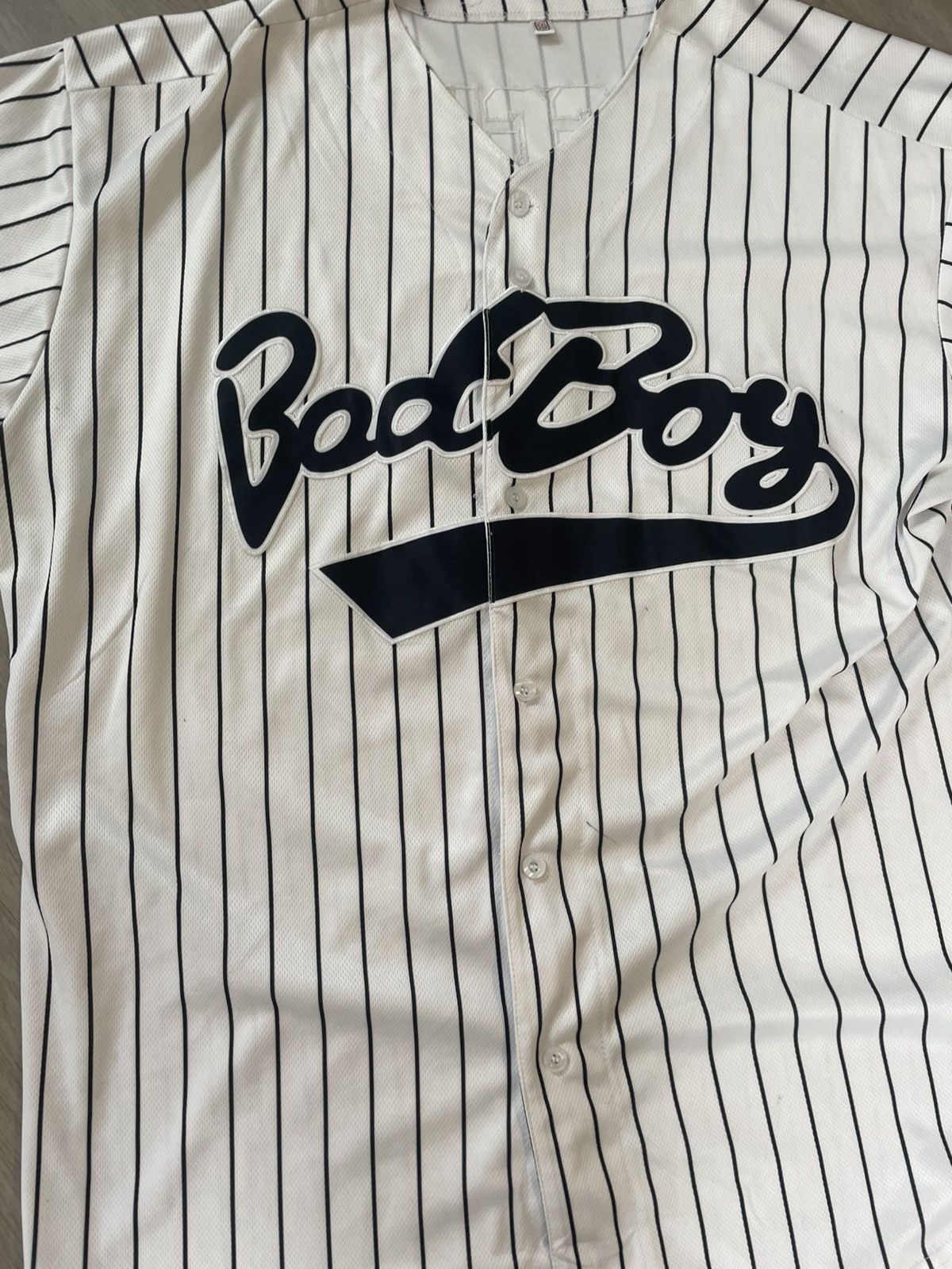 Rap Tees × Vintage Bad Boy Entertainment Baseball Jersey Biggie Smalls Size US XXL / EU 58 / 5 - 2 Thumbnail