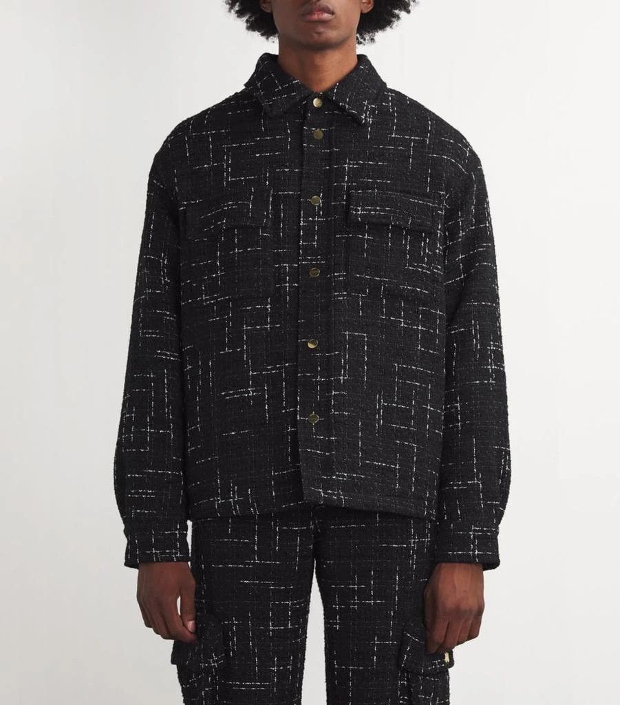 Amiri o1orln1125 Tweed Cargo Jacket in Black Size US S / EU 44-46 / 1 - 3 Thumbnail