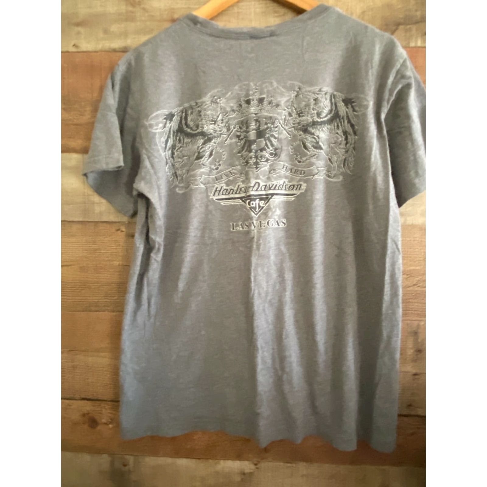 Harley Davidson Harley-Davidson Café Las Vegas Gray T-Shirt Men’s Lg Size US L / EU 52-54 / 3 - 4 Thumbnail