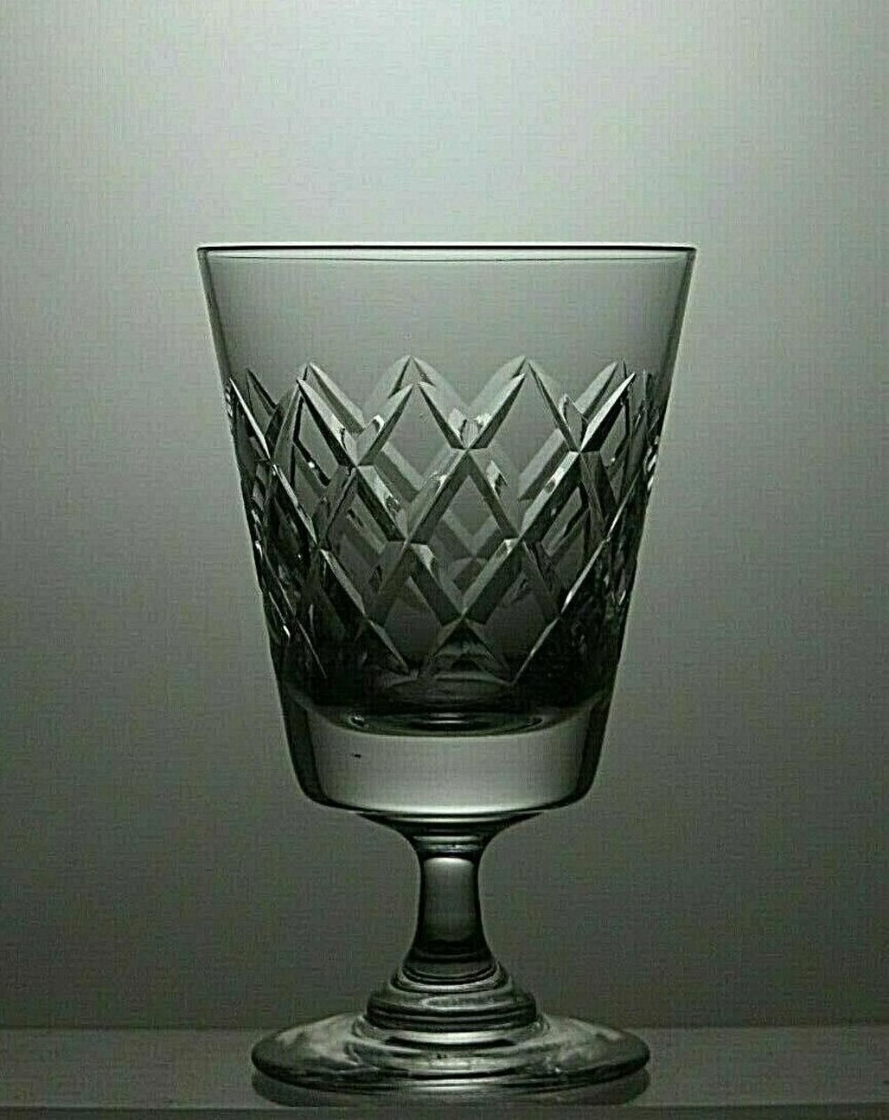 Tudor Tudor Crystal Cut Glass Set Of 6 Sherry Glasses 4 1/4" Size ONE SIZE - 5 Thumbnail