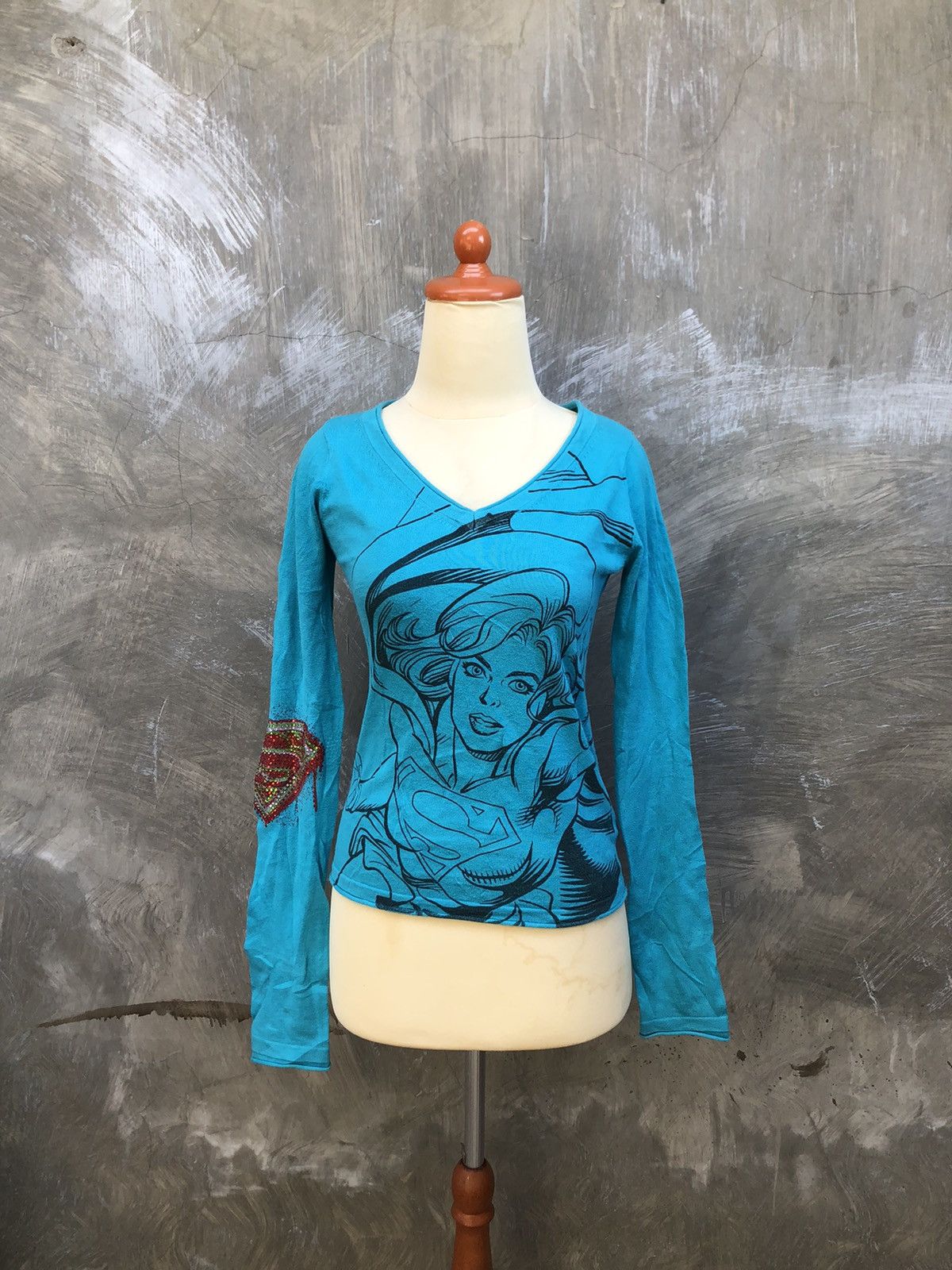 Japanese Brand Y2K Vintage Raw 7 “Superman” Long Sleeve T-shirt Size S / US 4 / IT 40 - 2 Thumbnail