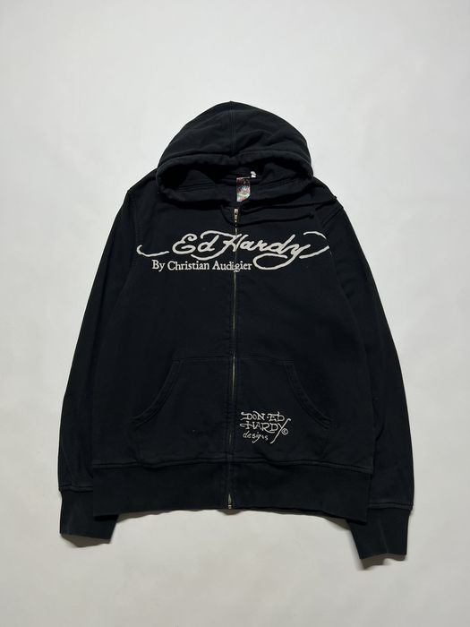 Vintage Vintage Y2k Ed Hardy Eagle Zip Hoodie 00 s Grailed