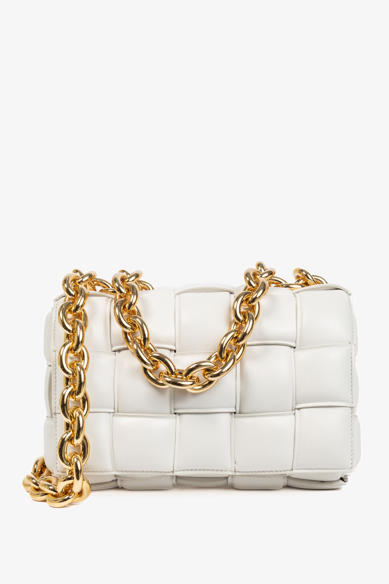 Bottega Veneta Bottega Veneta Maxi Chain Cassette Intreccio-Lambskin Bag Size ONE SIZE - 1 Thumbnail