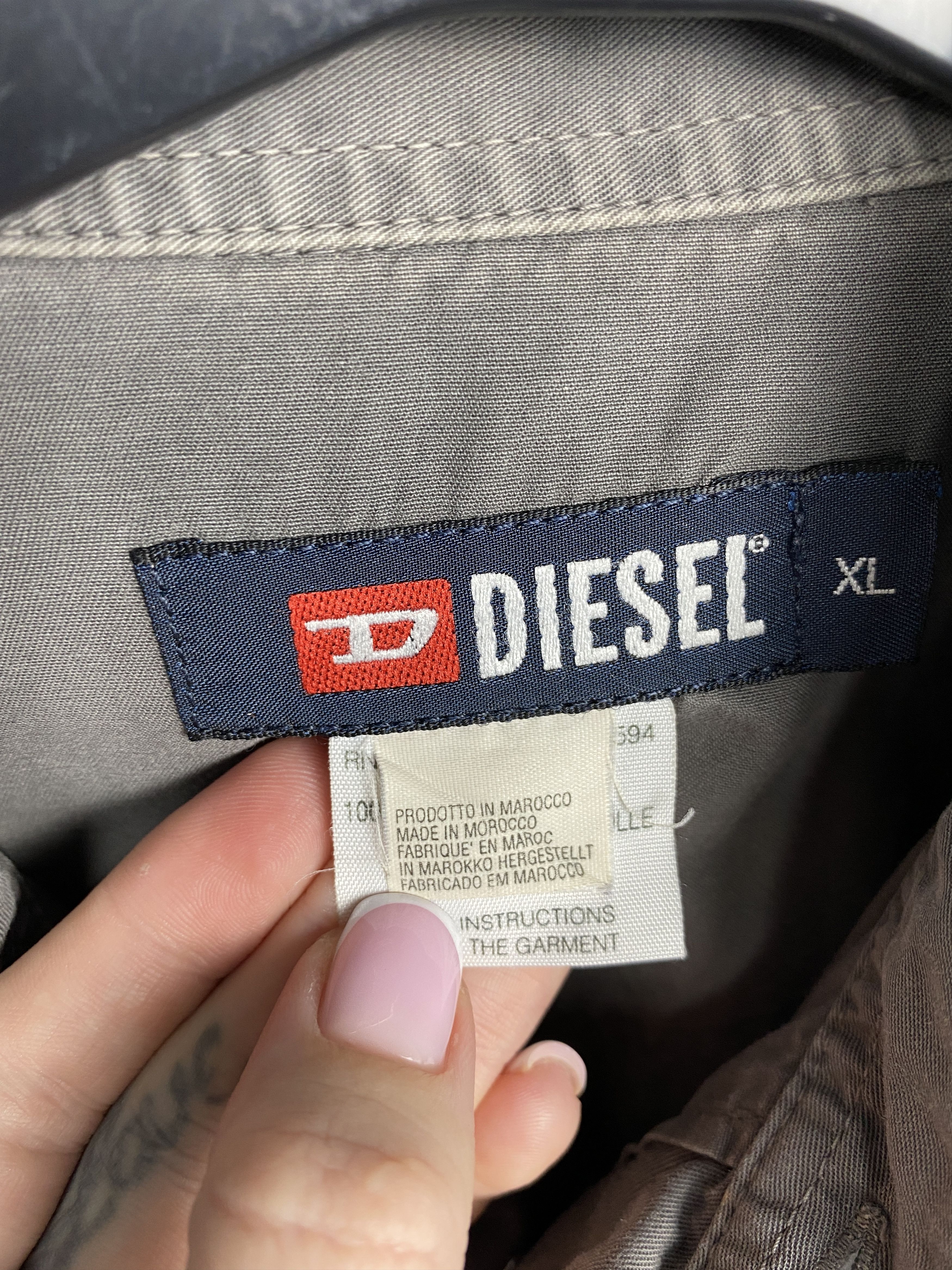Diesel Diesel Vintage Mens Denim Shirt Size US XL / EU 56 / 4 - 5 Thumbnail