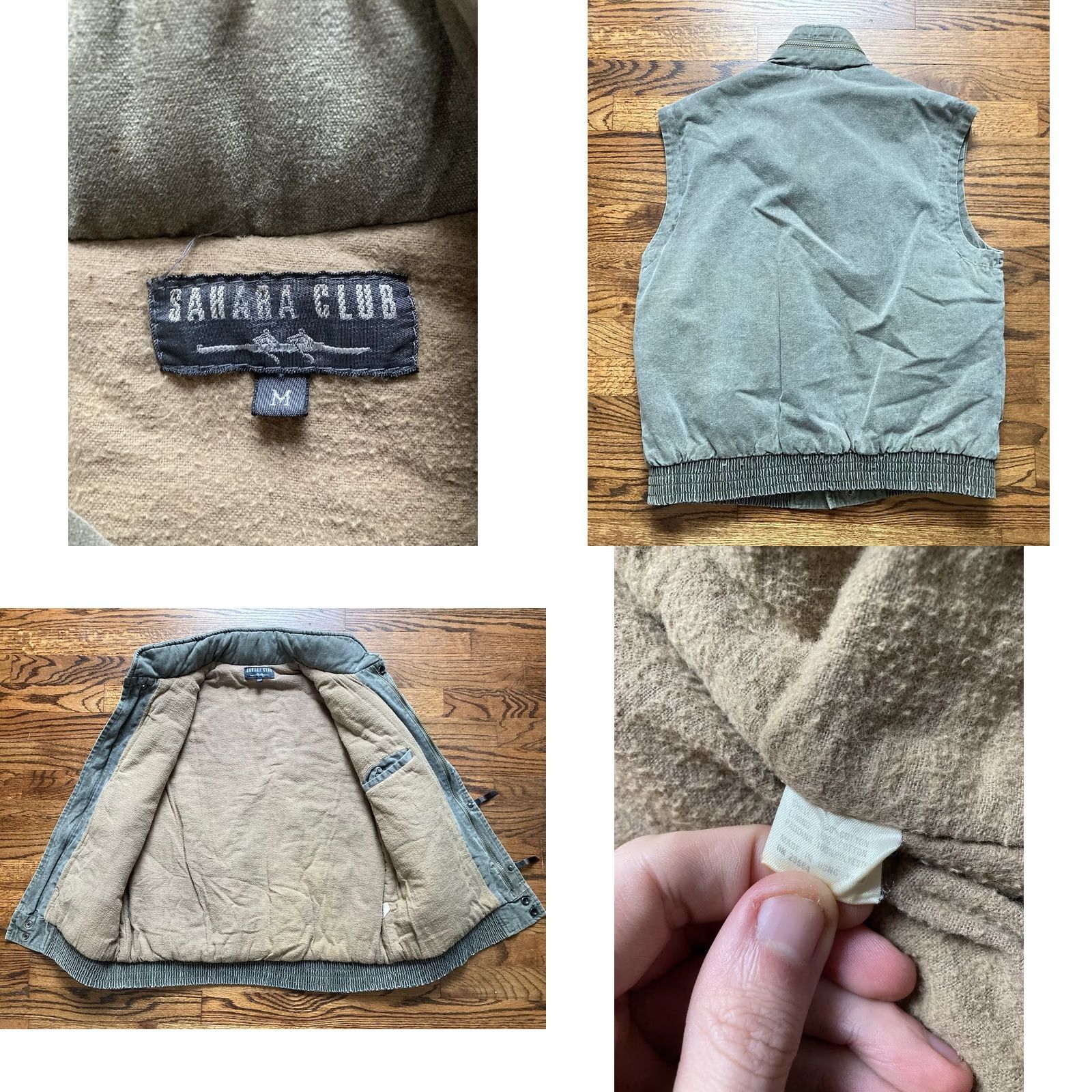 Vintage VINTAGE Sahara Club Vest Mens Size M Insulated Lined Full Zip Pockets Green Military Jacket Outdoor 80s Retro Casual Workwear Size US M / EU 48-50 / 2 - 8 Thumbnail