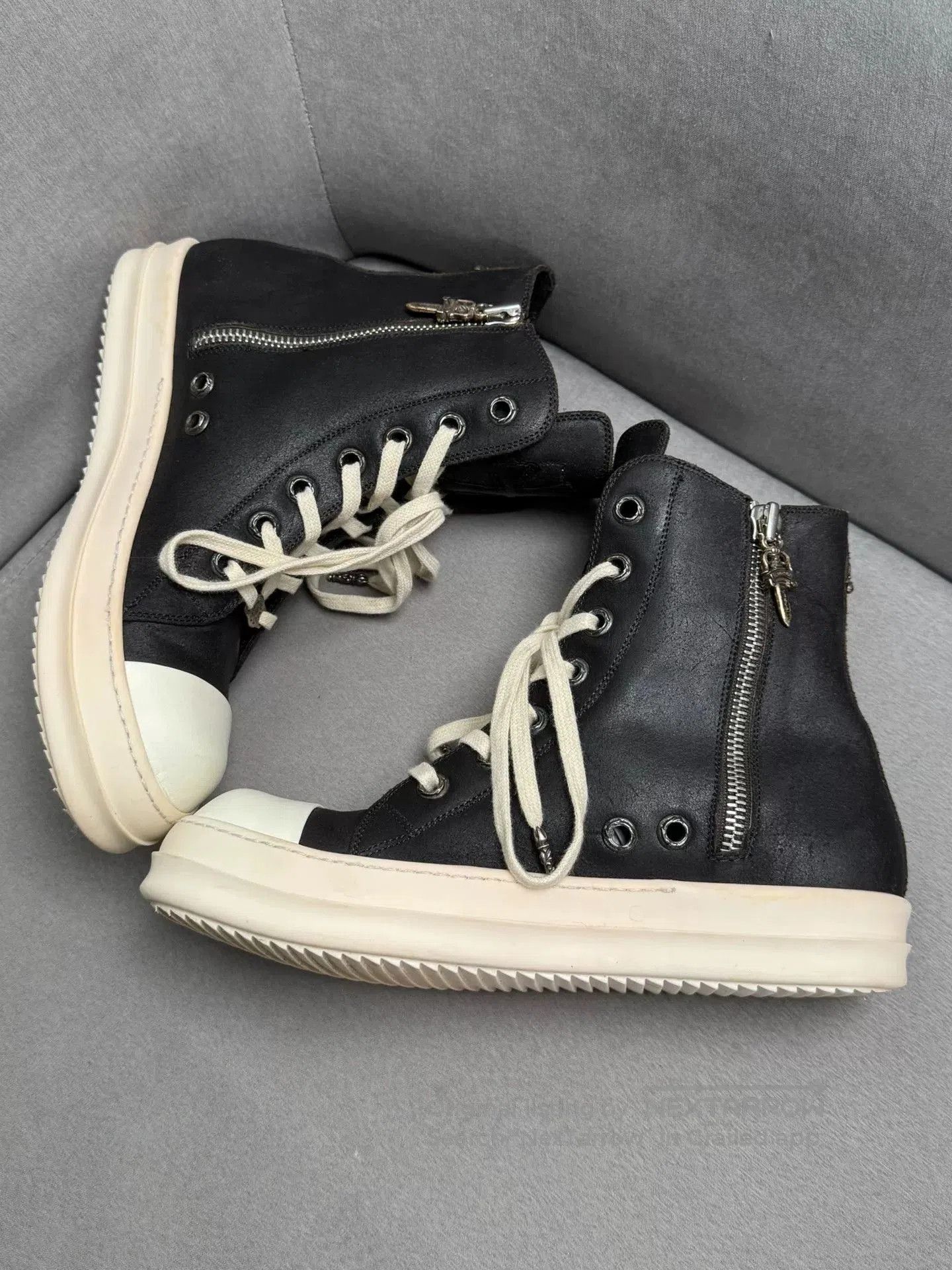 Rick Owens rick owens chrome hearts high. Size US 9 / EU 42 - 5 Thumbnail