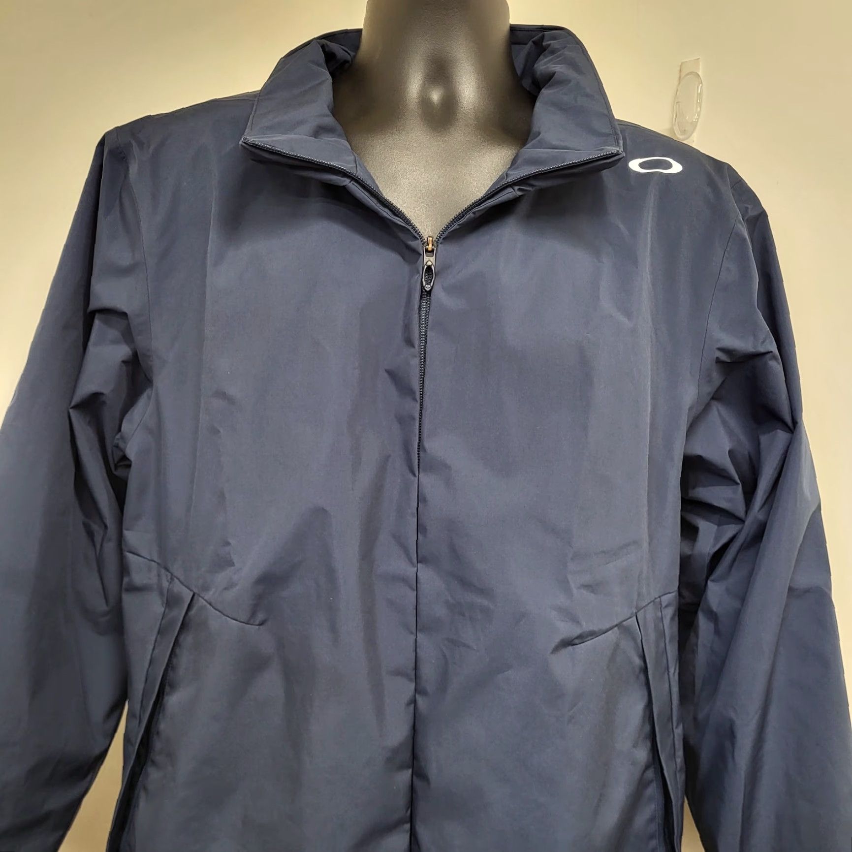 Oakley Oakley Jacket Men's M Blue Performance Fit Hood & Logo Outdoor Hiking Jacket Size US M / EU 48-50 / 2 - 7 Thumbnail