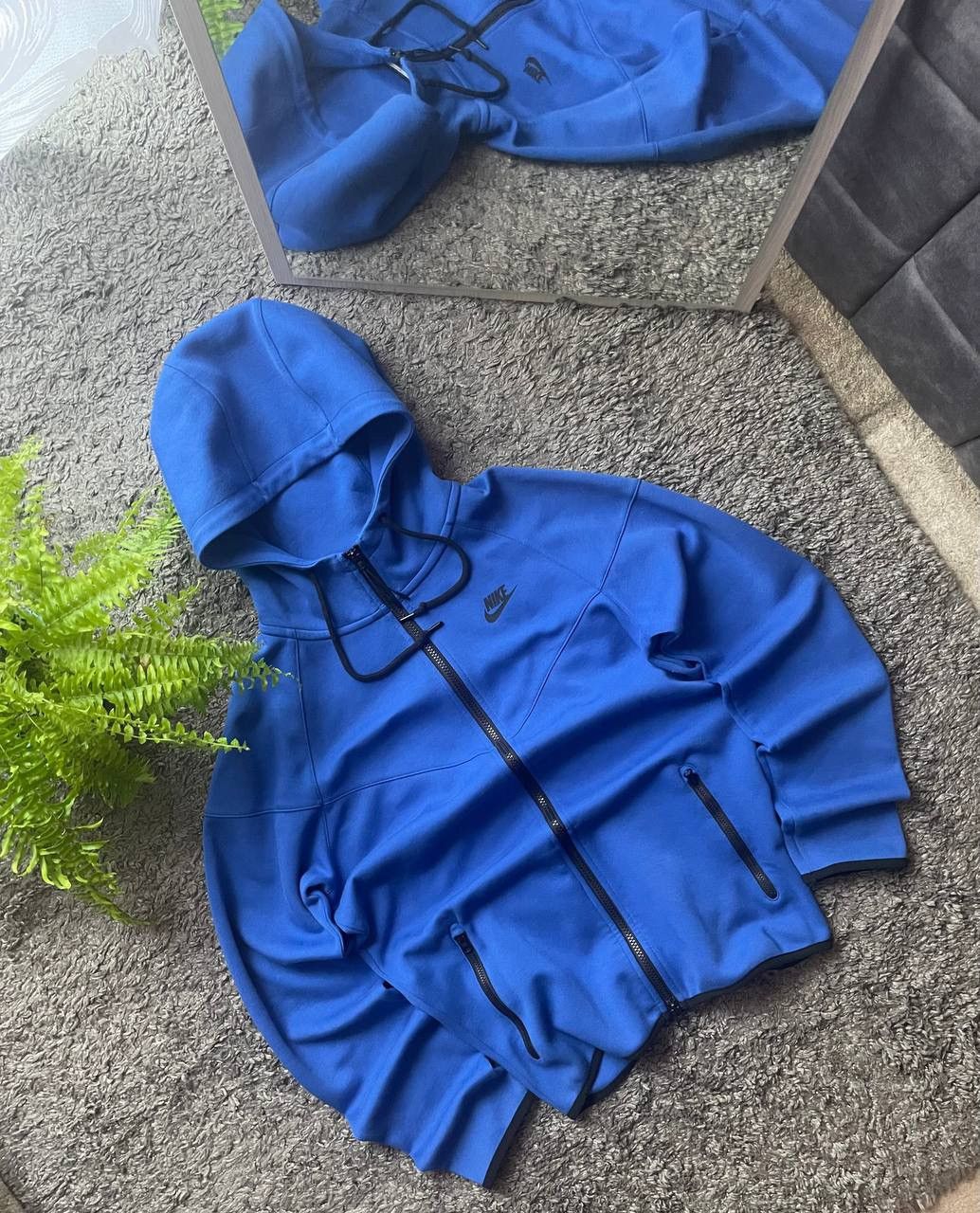 Designer × Nike Zip-Hoodie Nike Tech-Fleece Streetwear Drill Drip Logo Swag Size US S / EU 44-46 / 1 - 2 Thumbnail
