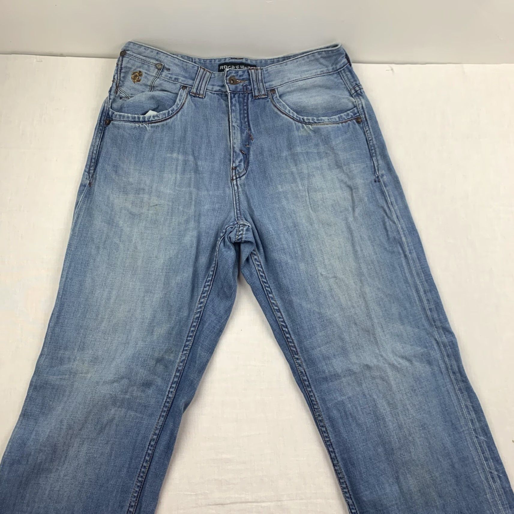 Rocawear VINTAGE Rocawear Jeans Men 32x31 Blue Grunge Y2K Skater Urban Baggy Relaxed Straight Size US 32 / EU 48 - 5 Thumbnail