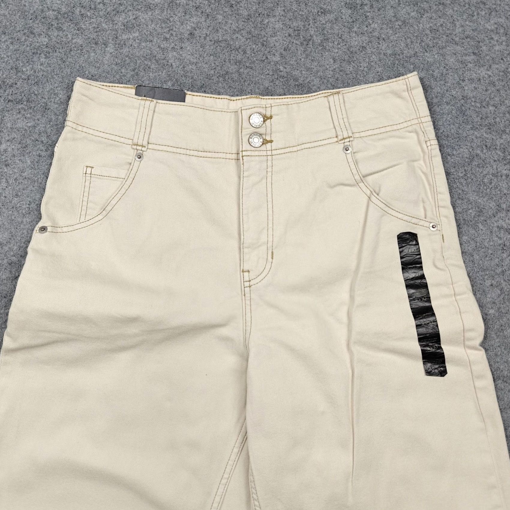 Banana Republic Banana Republic Womens 10 White Denim Jeans Ultra High-Rise Straight 30x29 New Size 32" / US 10 / IT 46 - 2 Thumbnail