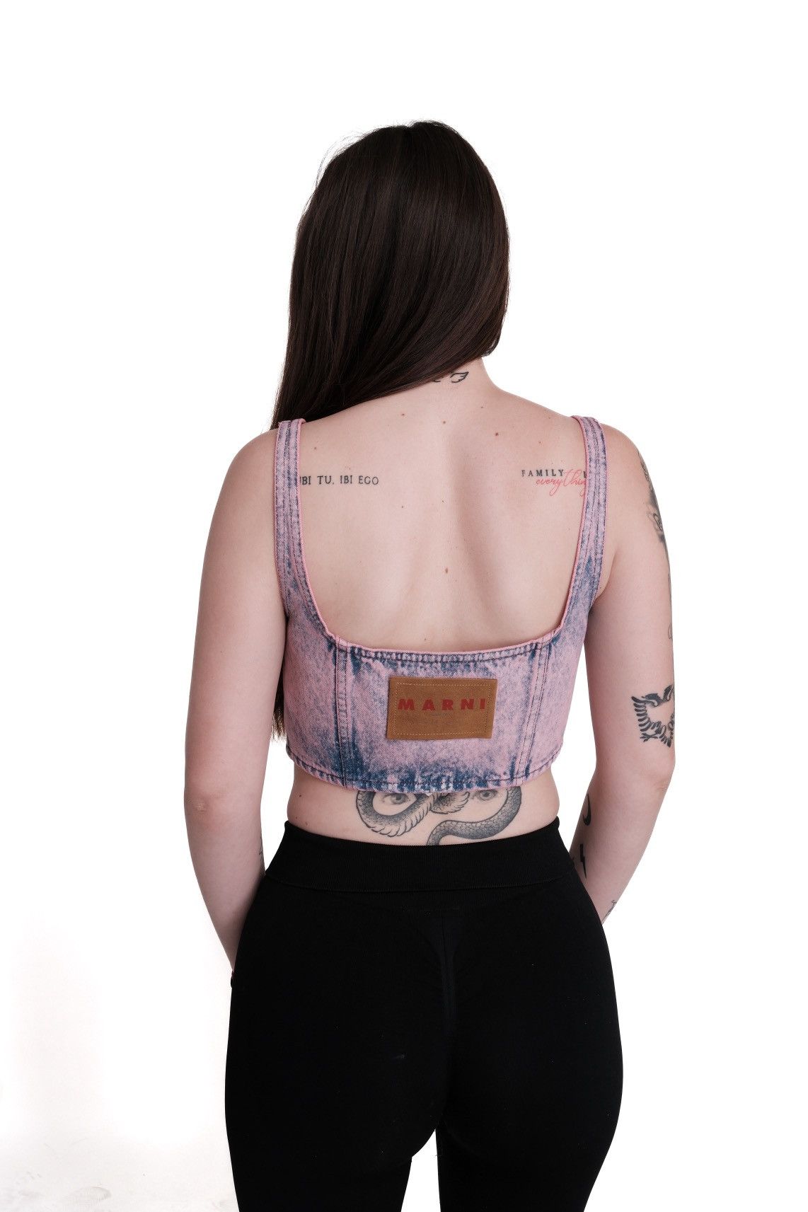 Marni Marni Pink Paneled Denim Tank top Size S / US 4 / IT 40 - 15 Thumbnail