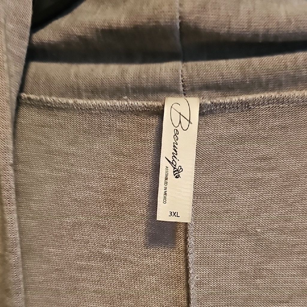 NO ID Women's Open Front Duster Cardigans Size 3XL / US 20-22 - 6 Thumbnail