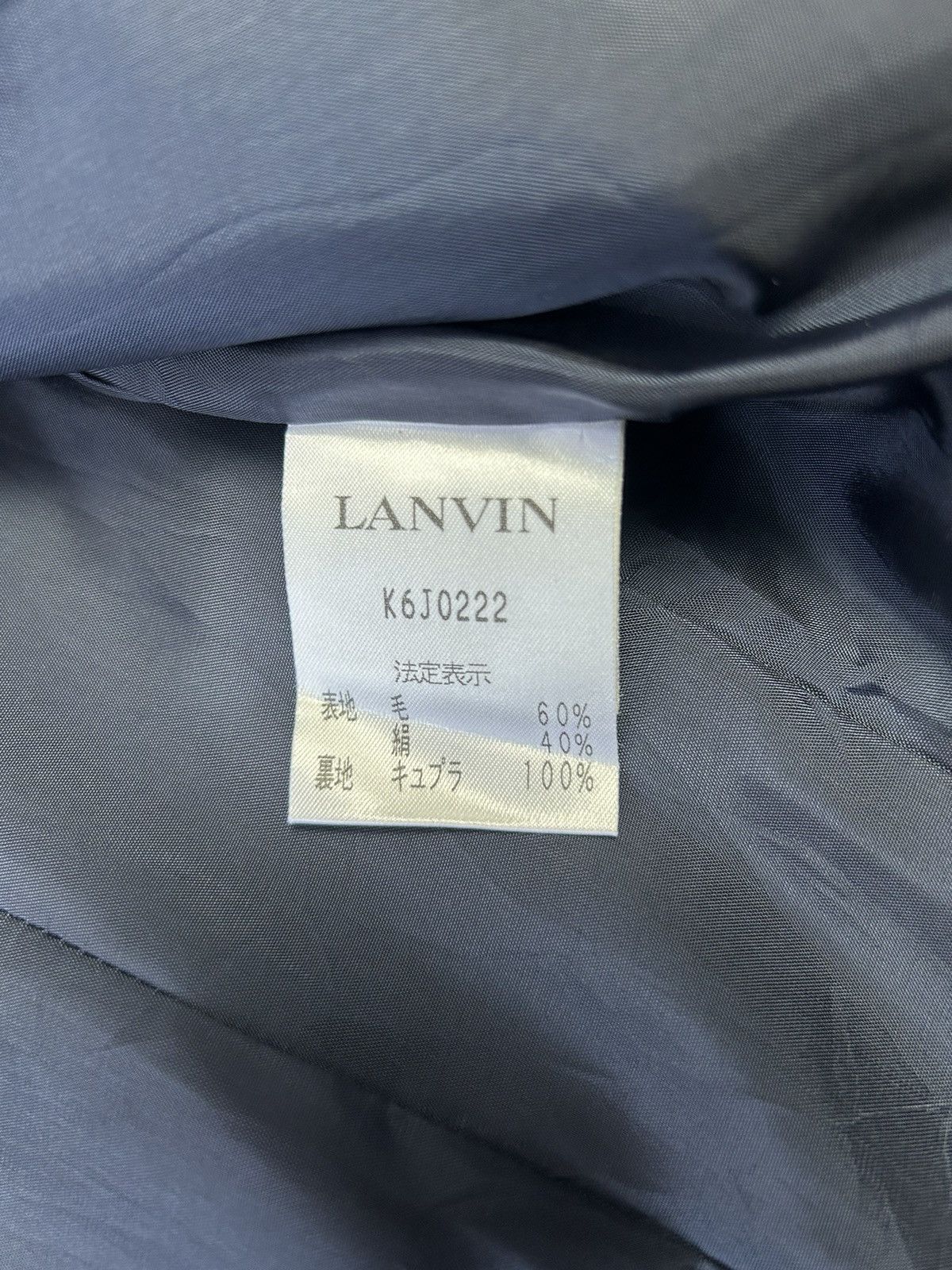 Designer × Lanvin LANVIN NAVY BLUE STYLE BLAZER JACKET Size S / US 4 / IT 40 - 5 Thumbnail