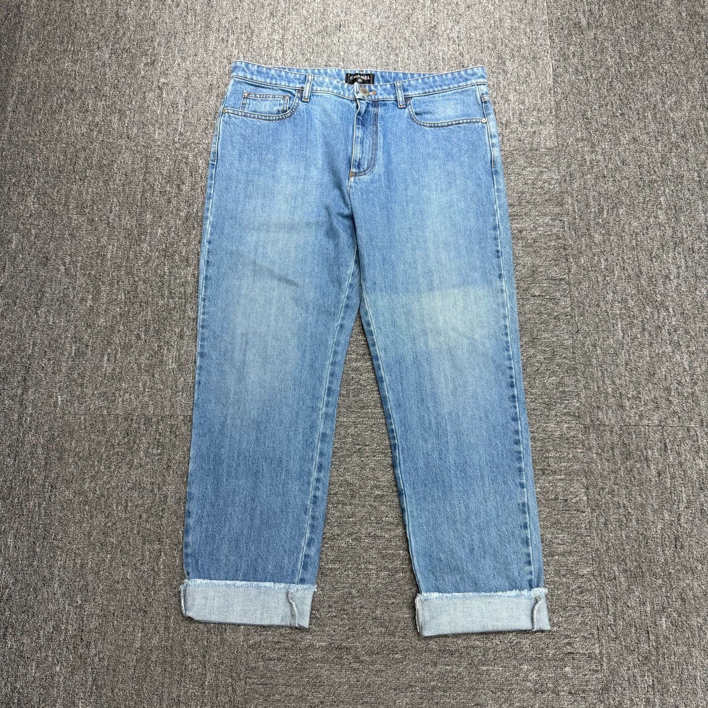 Chanel Chanel Pharrell Williams x Rhinestone Logo Jeans 48 Size 36" / US 14 / IT 50 - 1 Thumbnail