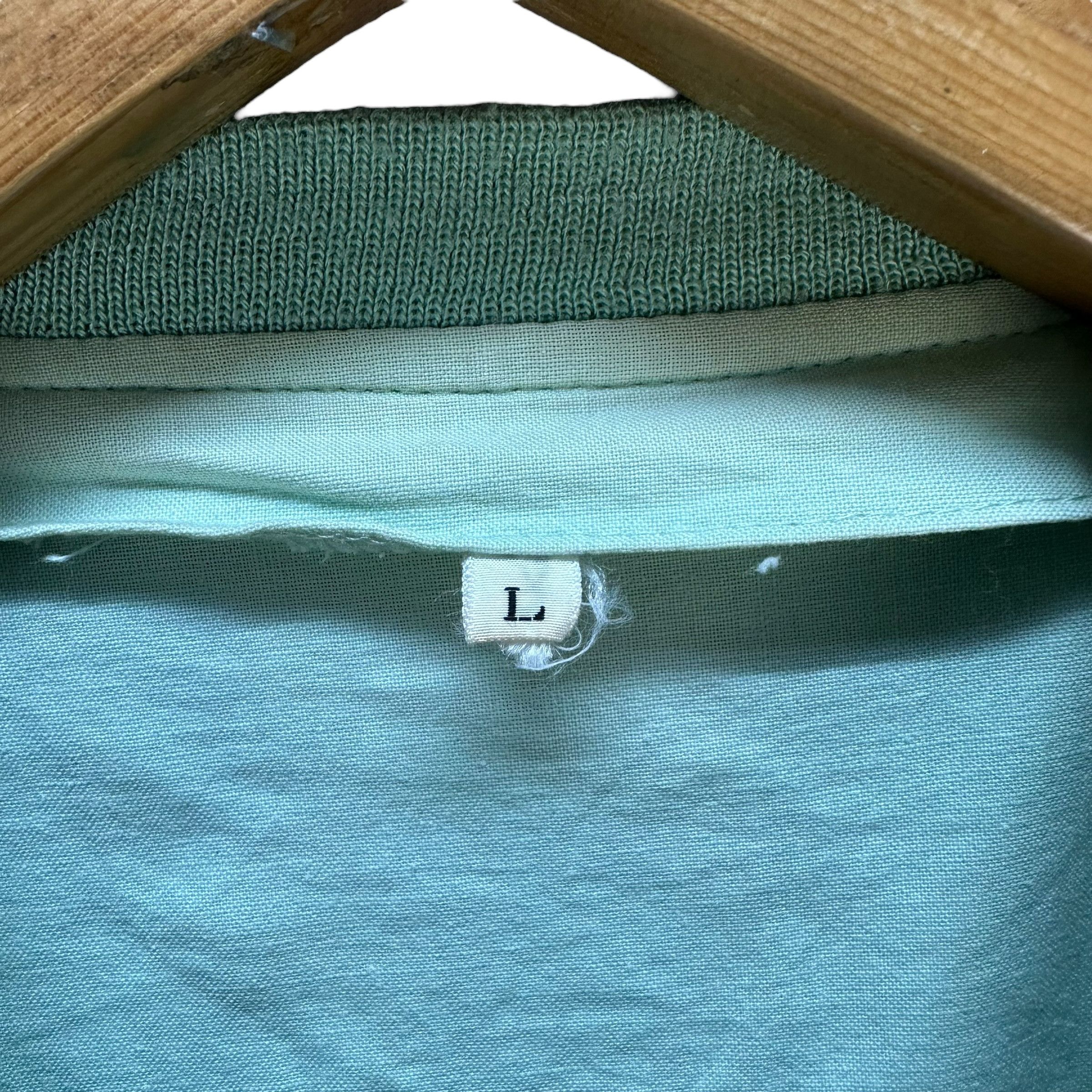 Japanese Brand BIGMEN Big Logo Mint Green Light Bomber Jacket #A39-0883 Size US L / EU 52-54 / 3 - 9 Thumbnail