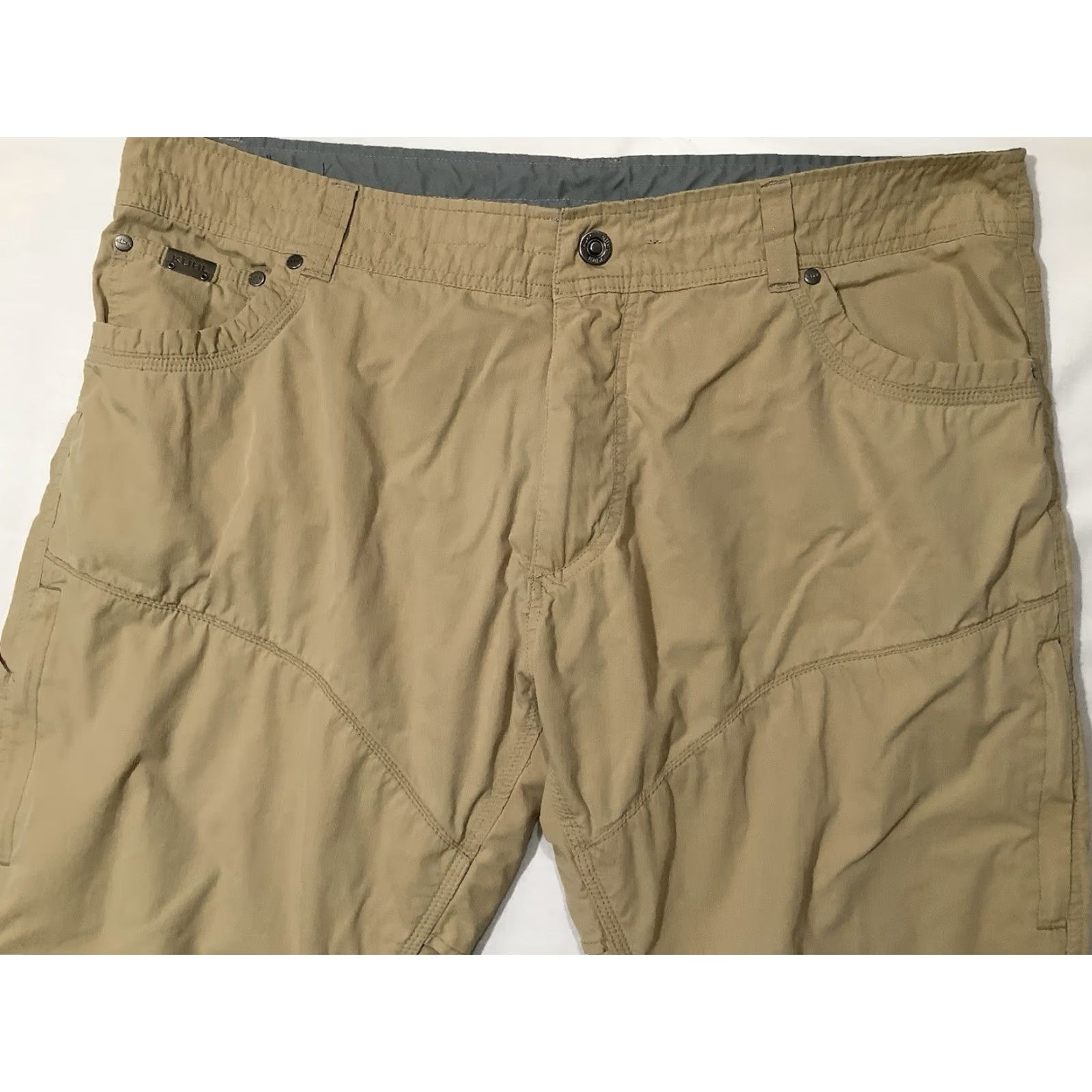 Vintage Kuhl Kontra Air Pant Mens 38 x 29 Beige Cargo Pocket 5-Pocket Breathable Lightweight Size US 38 / EU 54 - 2 Thumbnail