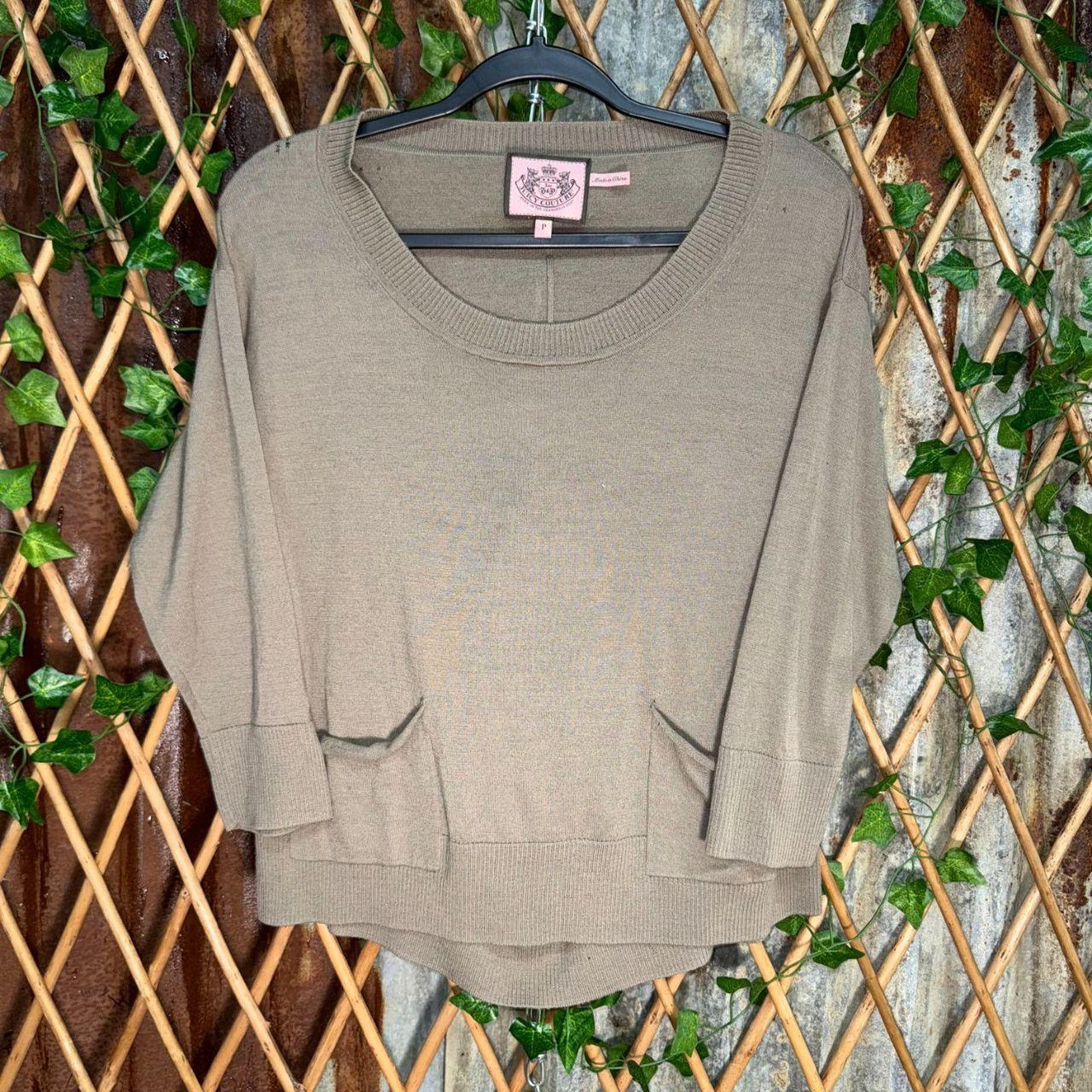Juicy Couture Vintage y2k juicy couture lightweight distressed fem sweater Size US L / EU 52-54 / 3 - 1 Thumbnail