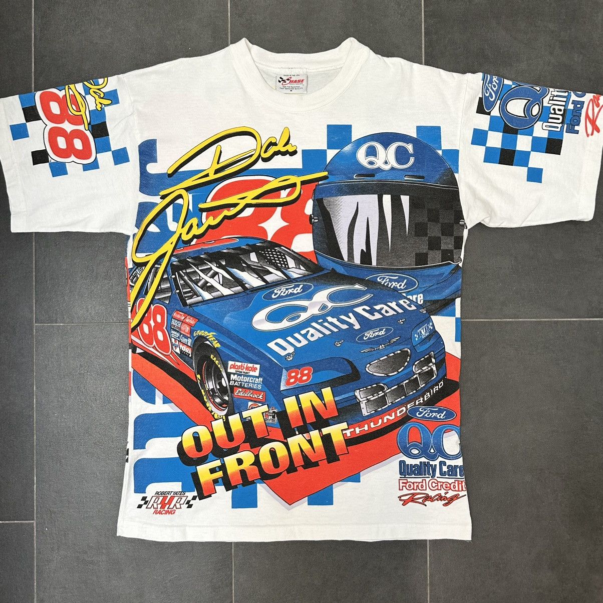 NASCAR Crazy vintage 90s Dale Jarrett aop nascar t-shirt Size US M / EU 48-50 / 2 - 1 Thumbnail