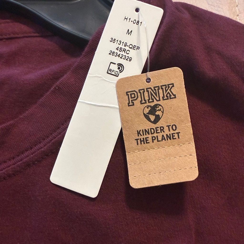 Victoria's Secret PINK Victoria's Secret Long Sleeve T-shirt, Relaxed fit,Sz M Size M / US 6-8 / IT 42-44 - 14 Thumbnail