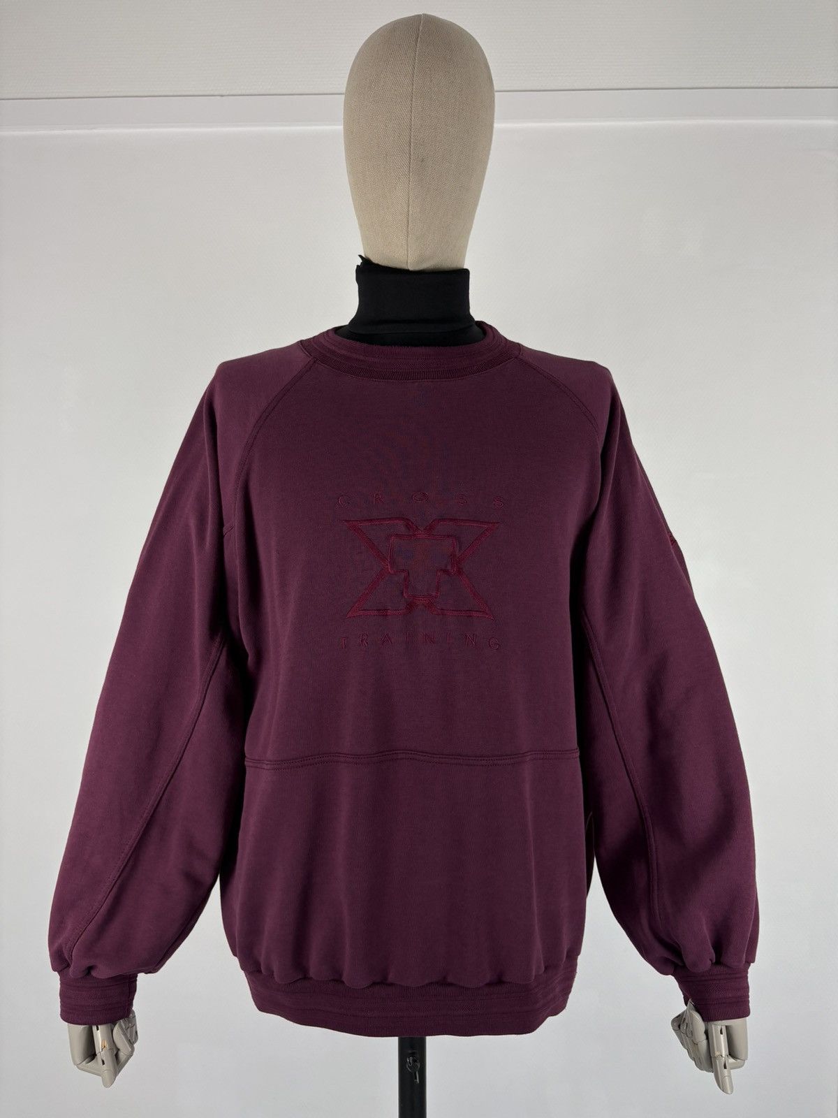 Nike Rare 80’s Cross Training Swoosh Embroidered Logo Crew Neck Jumper Pullover Sweatshirt Size US L / EU 52-54 / 3 - 2 Thumbnail