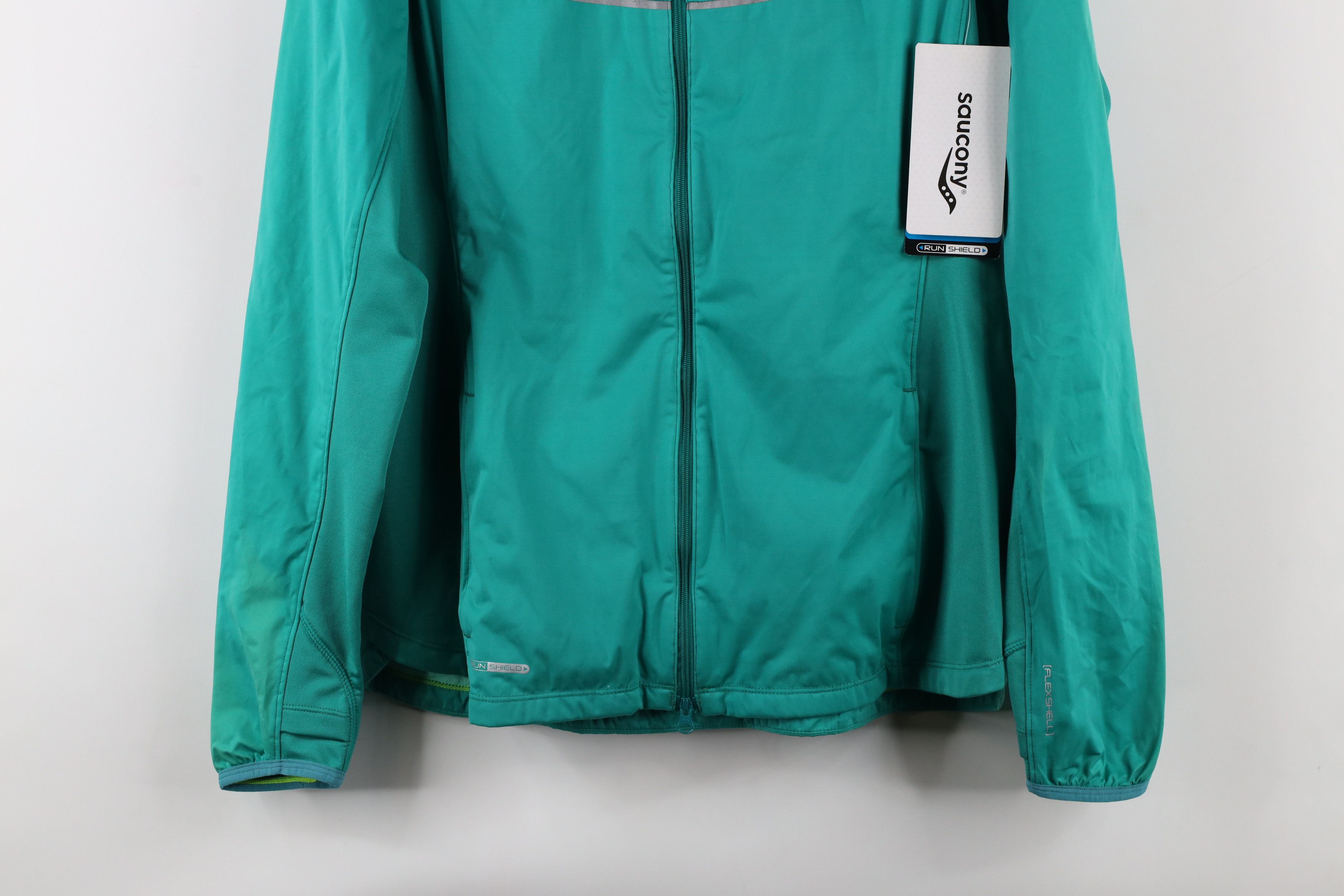 Saucony × Vintage New Saucony Out Run Shield Full Zip Running Nomad Jacket Size L / US 10 / IT 46 - 3 Thumbnail