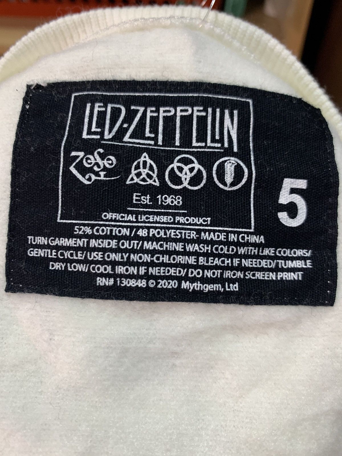 Band Tees × Led Zeppelin Led Zeppelin Sweatshirt Big Size Size US XXL / EU 58 / 5 - 6 Thumbnail
