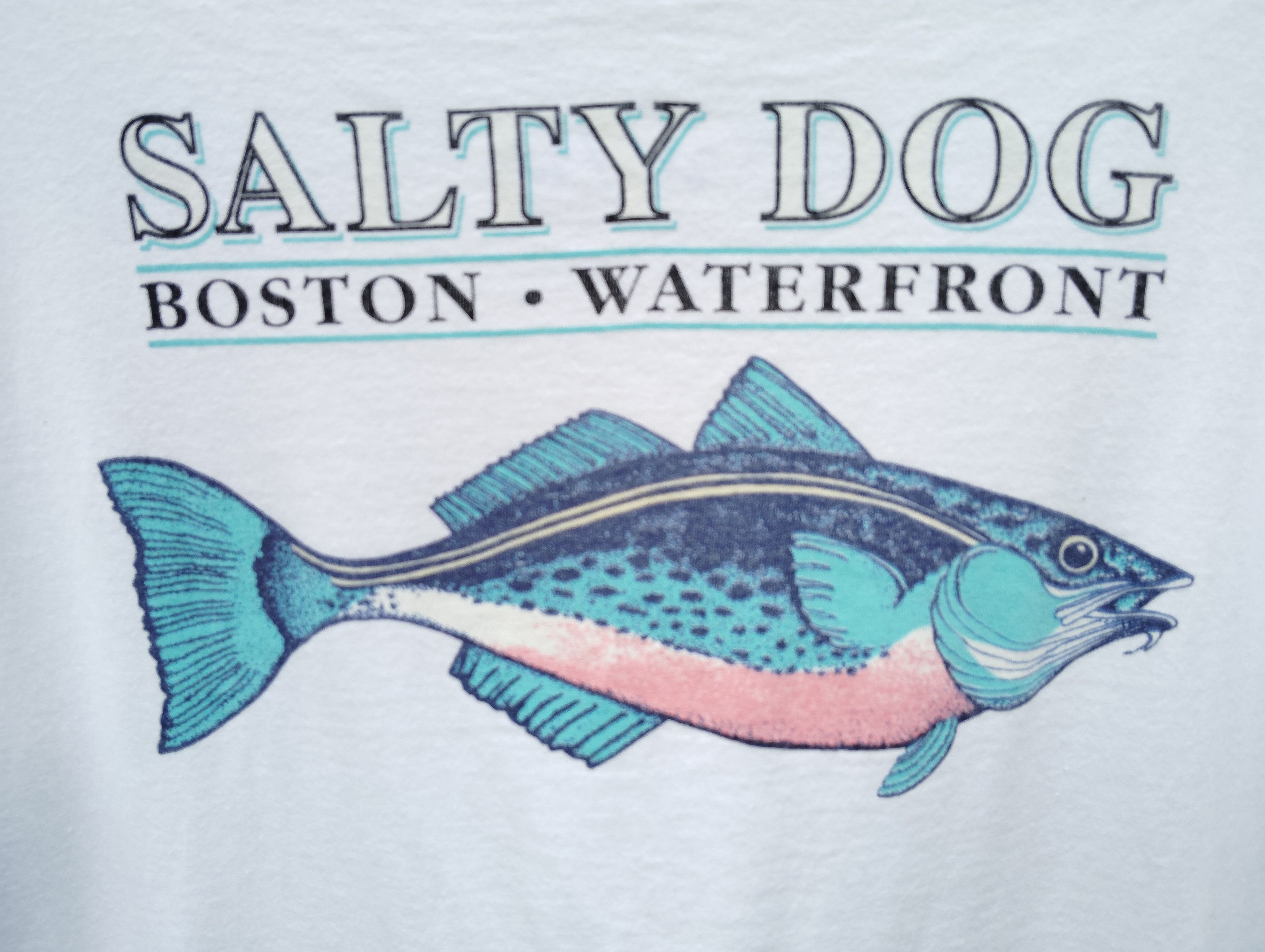 Vintage VINTAGE SALTY DOG BOSTON WATERFRONT TEE Size US L / EU 52-54 / 3 - 3 Thumbnail