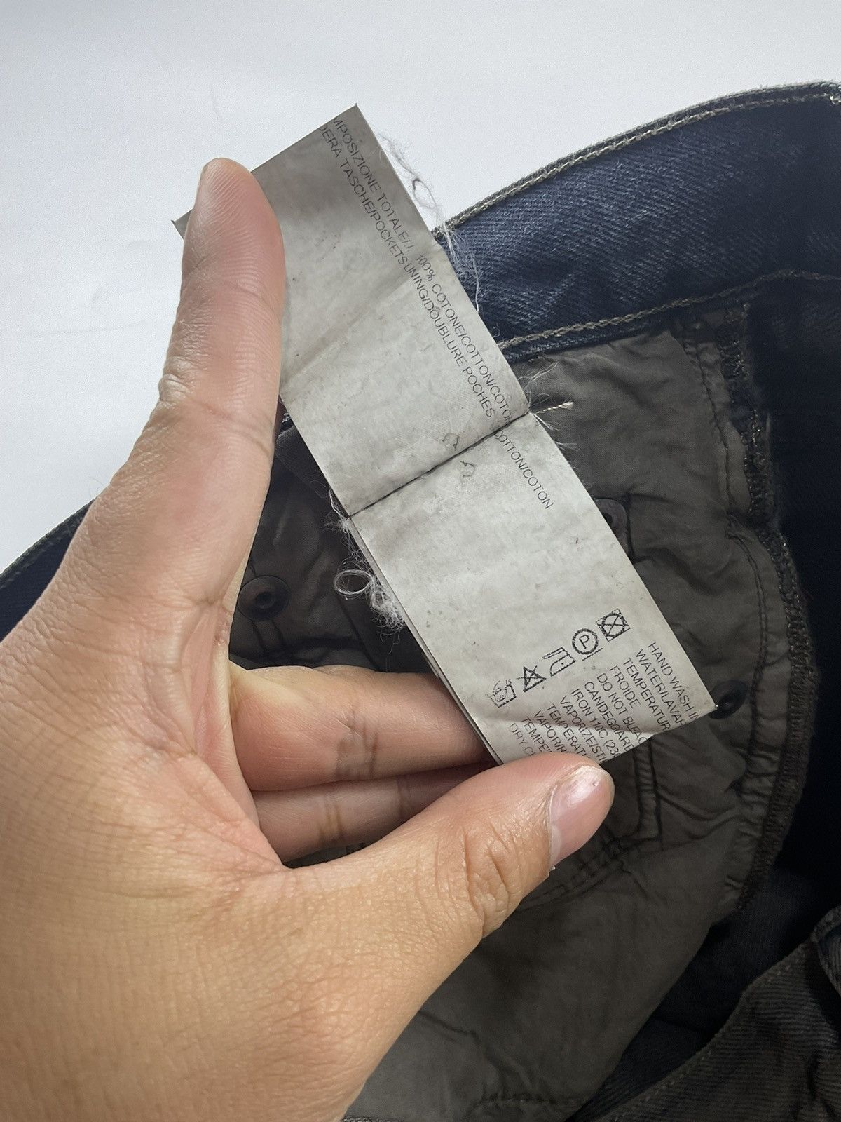 Rick Owens Rick Owens S/S'16 Degrade Hustler Torrence Cropped Denim Size US 31 - 9 Thumbnail