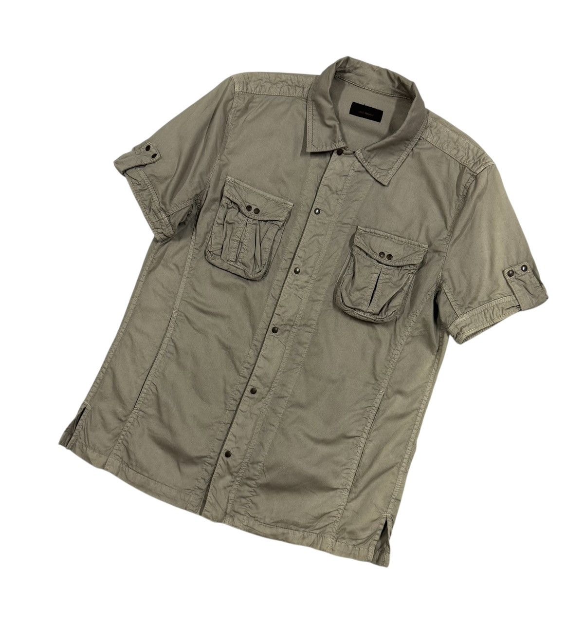 Tete Homme Vtg🔥Tete Homme Vintage M65 Snap Button Zipper Pocket Shirt Size US M / EU 48-50 / 2 - 6 Thumbnail