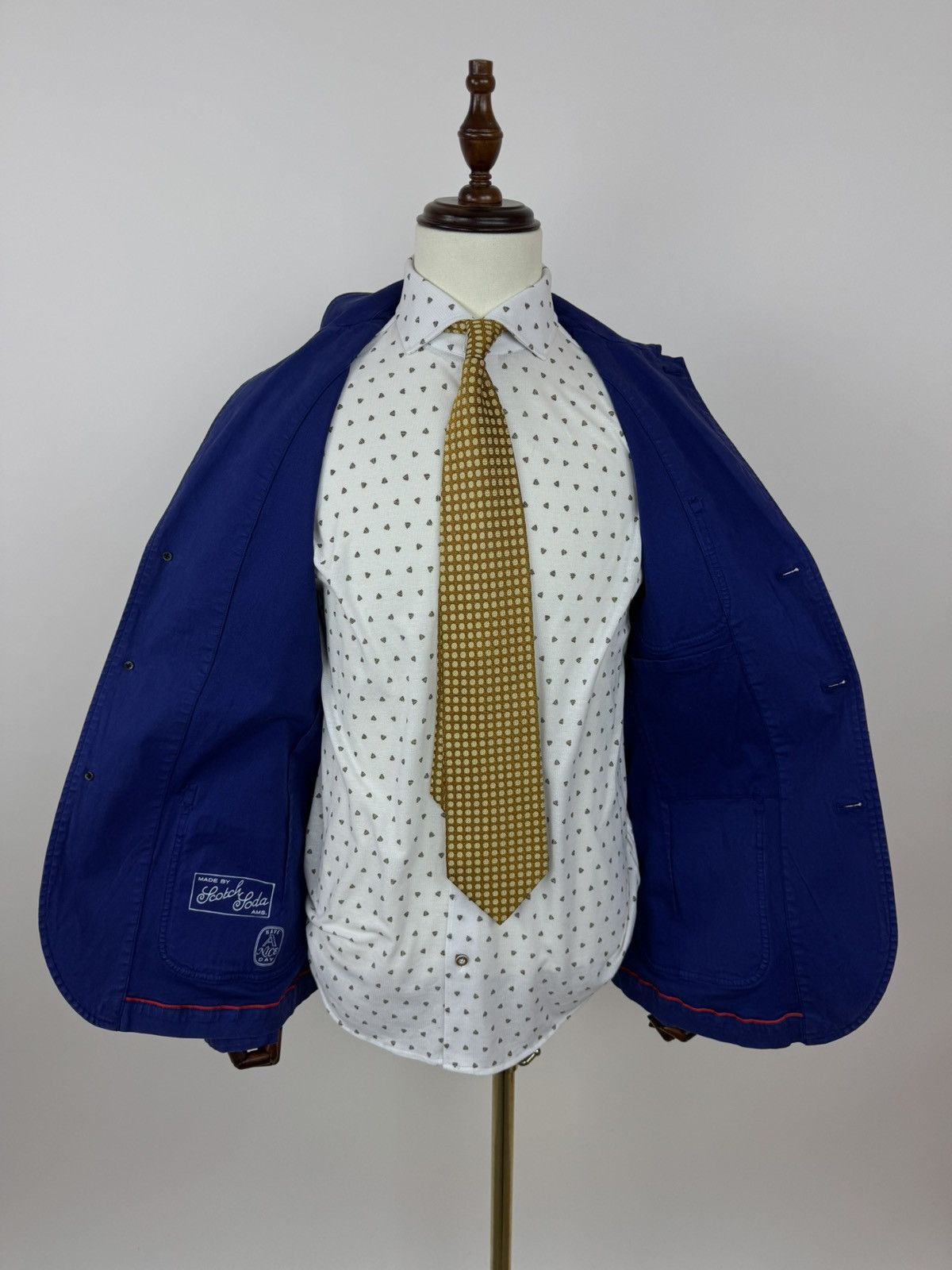 Scotch & Soda Scotch Soda B30 blazer workwear Marine sports Navy jacket Size 38R - 8 Thumbnail