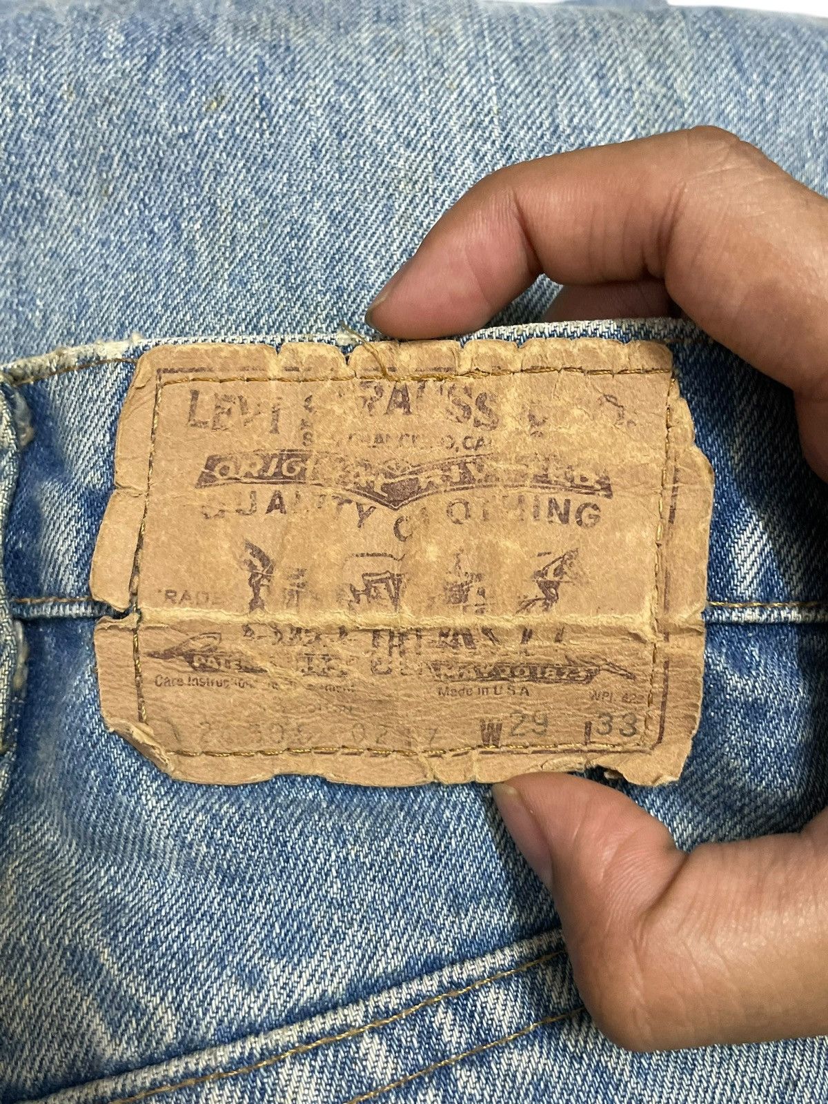 Levi's Vintage Clothing Vintage 80s Levi’s Orange Tab Very Rare Worn-In Look Jeans Size US 28 / EU 44 - 10 Thumbnail