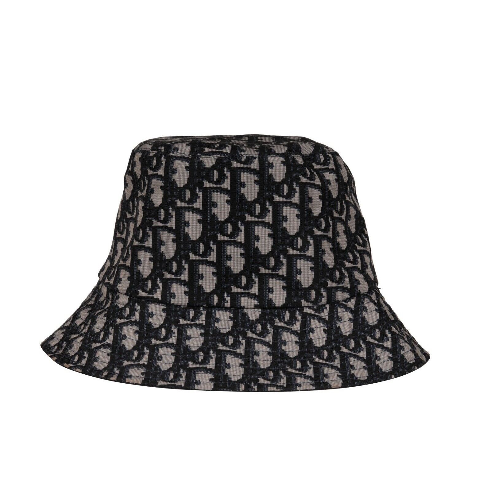 Dior Oblique Logo Reversible Teddy D Brim Bucket Hat Size ONE SIZE - 5 Thumbnail