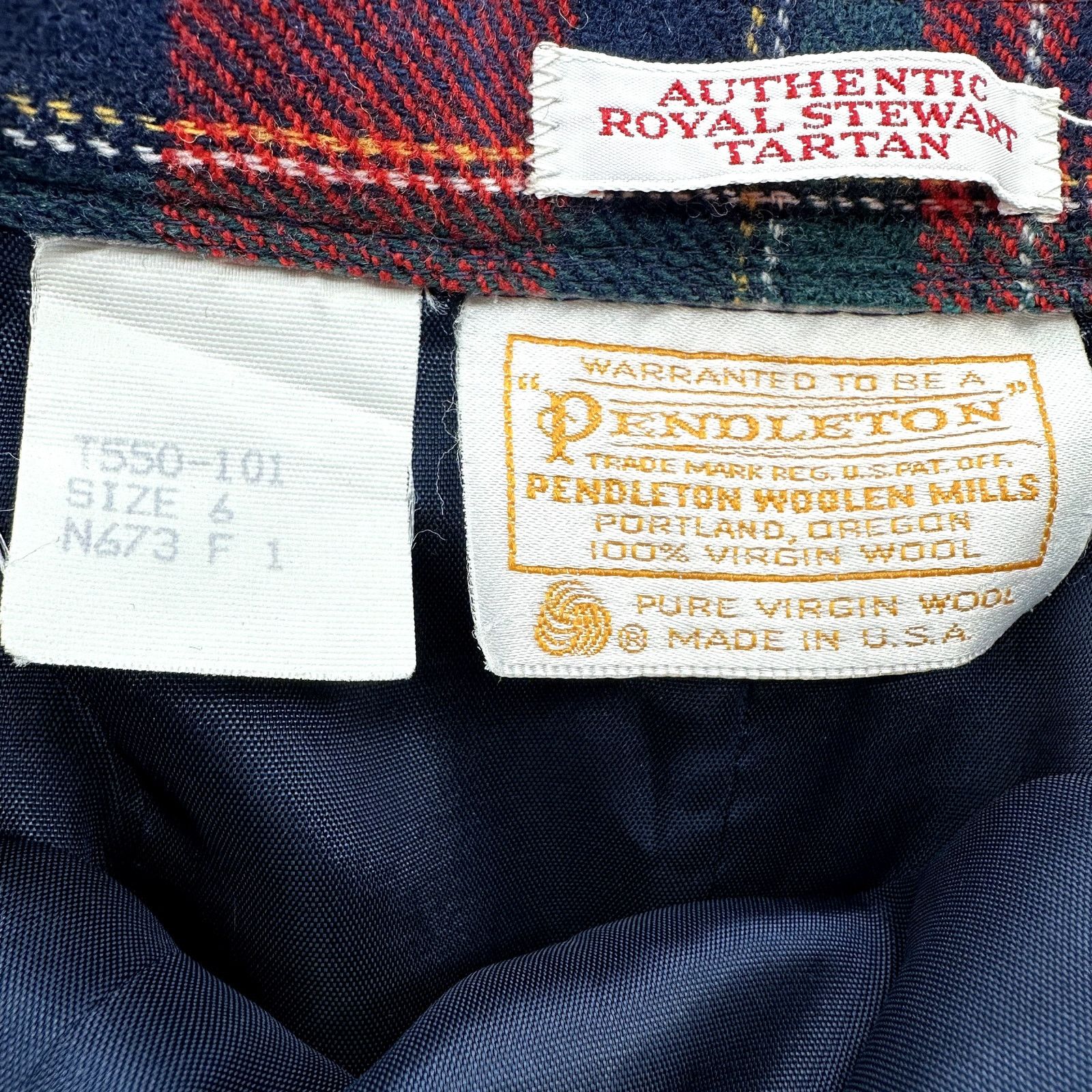 Pendleton Pendleton Authentic Royal Stewart Tartan Pleat Skirt Midi 6 Size 28" / US 6 / IT 42 - 4 Thumbnail
