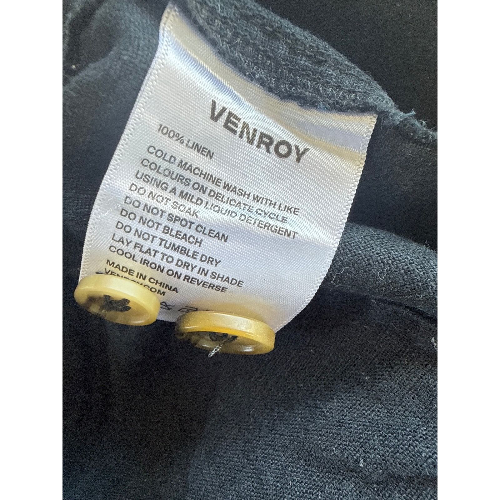 Venroy Venroy Flat Front Linen Shorts in Navy Blue Size 38 Size US 38 / EU 54 - 5 Thumbnail