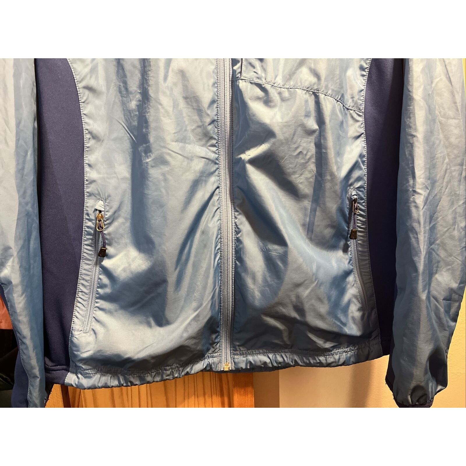 The North Face The North Face Women L Blue Zip Polyester Windbreaker Jacket Size L / US 10 / IT 46 - 7 Thumbnail