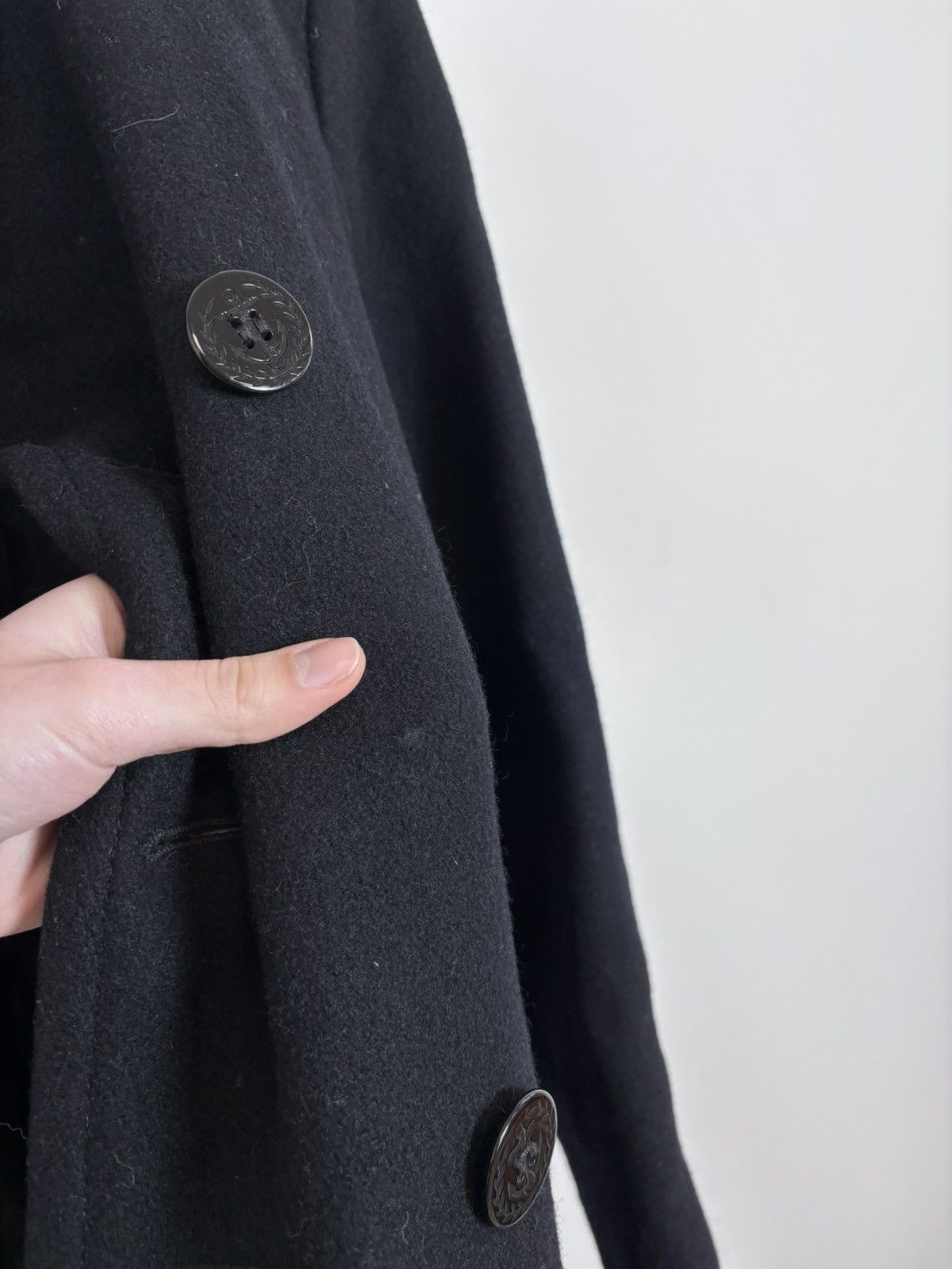 Schott Schott Bros U.S. 754W Women’s Black Wool Blend Peacoat Size S / US 4 / IT 40 - 14 Thumbnail